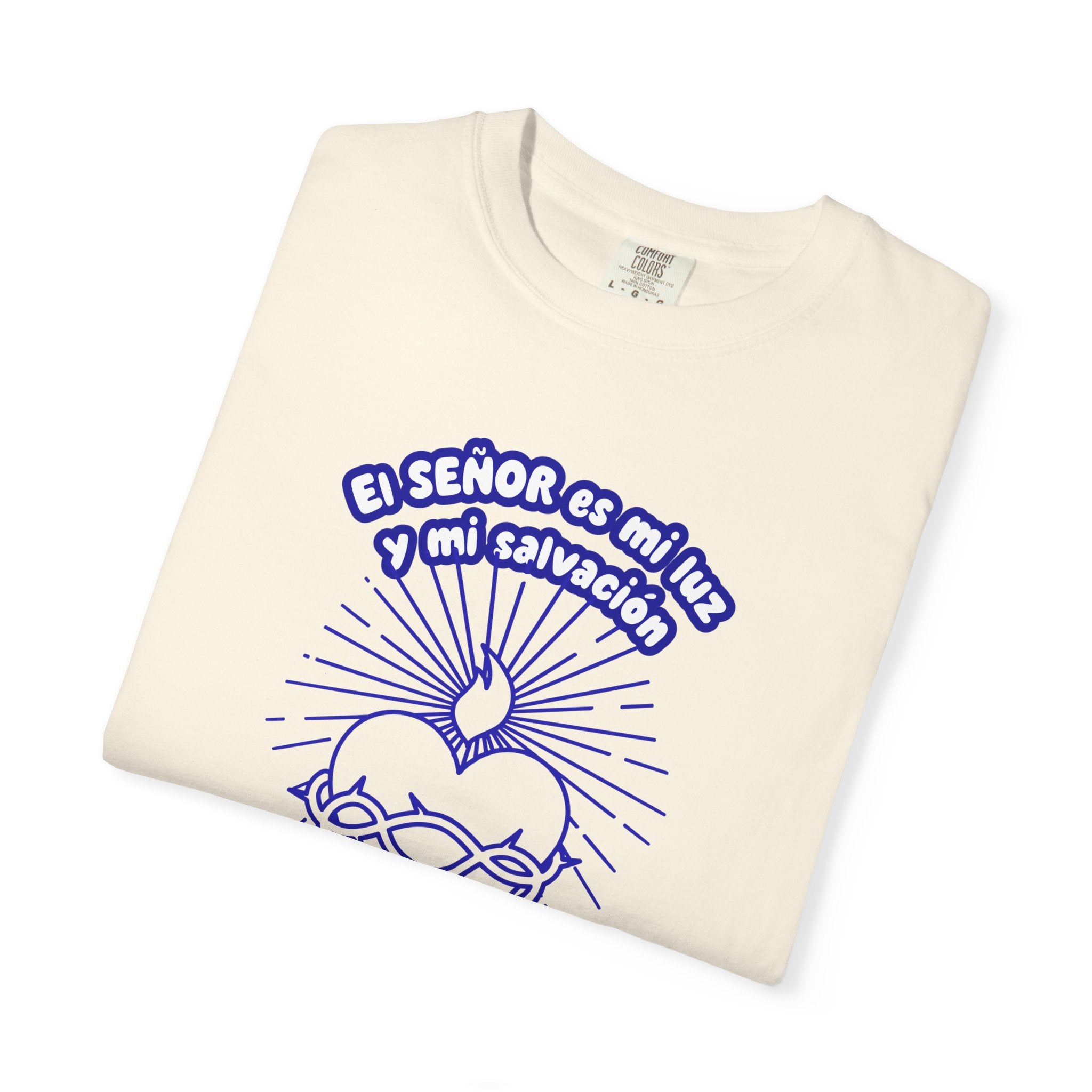 Christian Unisex Spanish Tee - Inspirado en el Salmo 27:1 " El seÑor es mi Luz y mi Salvacion. Great for gift, Birthday, Church.