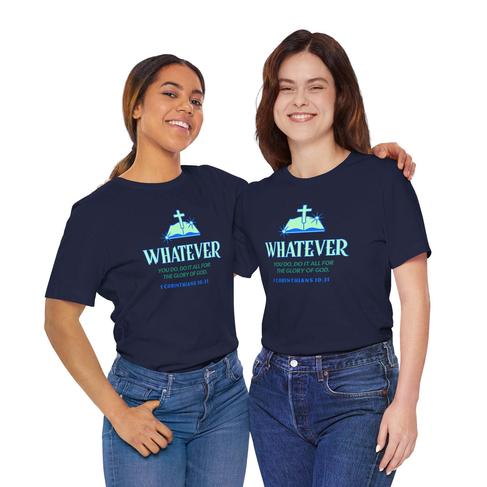 Do it for the Glory Of God. Unisex Tee unisex, Gospel Bible Verse Shirt, Family Spiritual Gift, Casual Wear, Perfect for Holidays, Family or couples, Christian Attire
