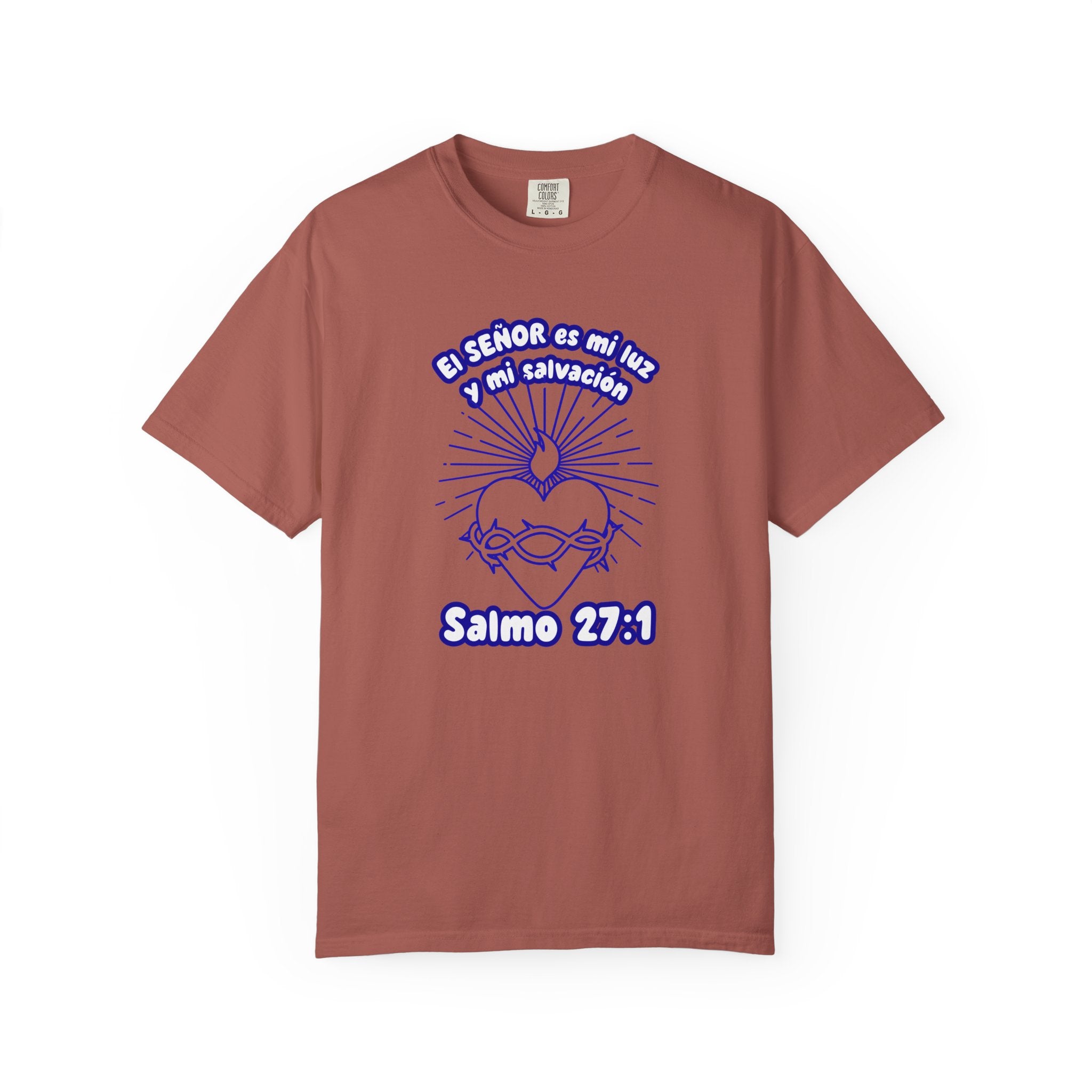 Christian Unisex Spanish Tee - Inspirado en el Salmo 27:1 " El seÑor es mi Luz y mi Salvacion. Great for gift, Birthday, Church.
