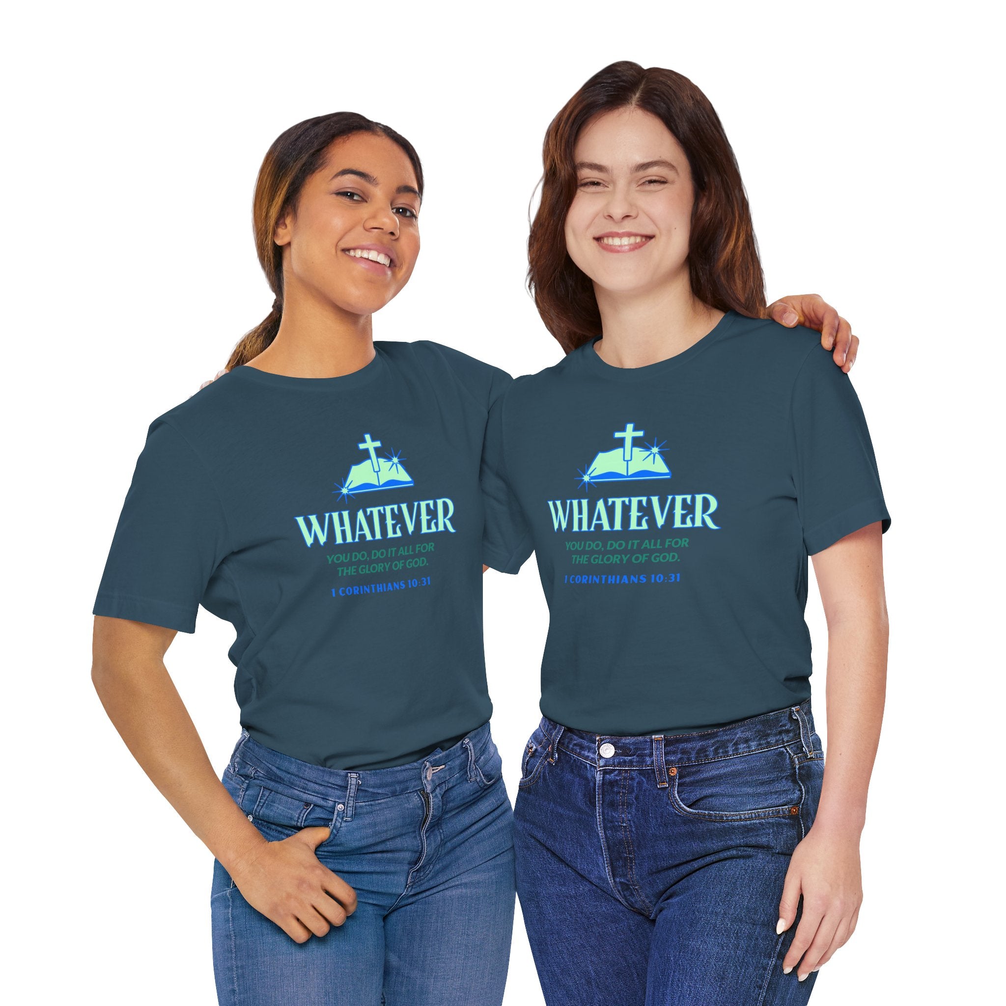 Do it for the Glory Of God. Unisex Tee unisex, Gospel Bible Verse Shirt, Family Spiritual Gift, Casual Wear, Perfect for Holidays, Family or couples, Christian Attire