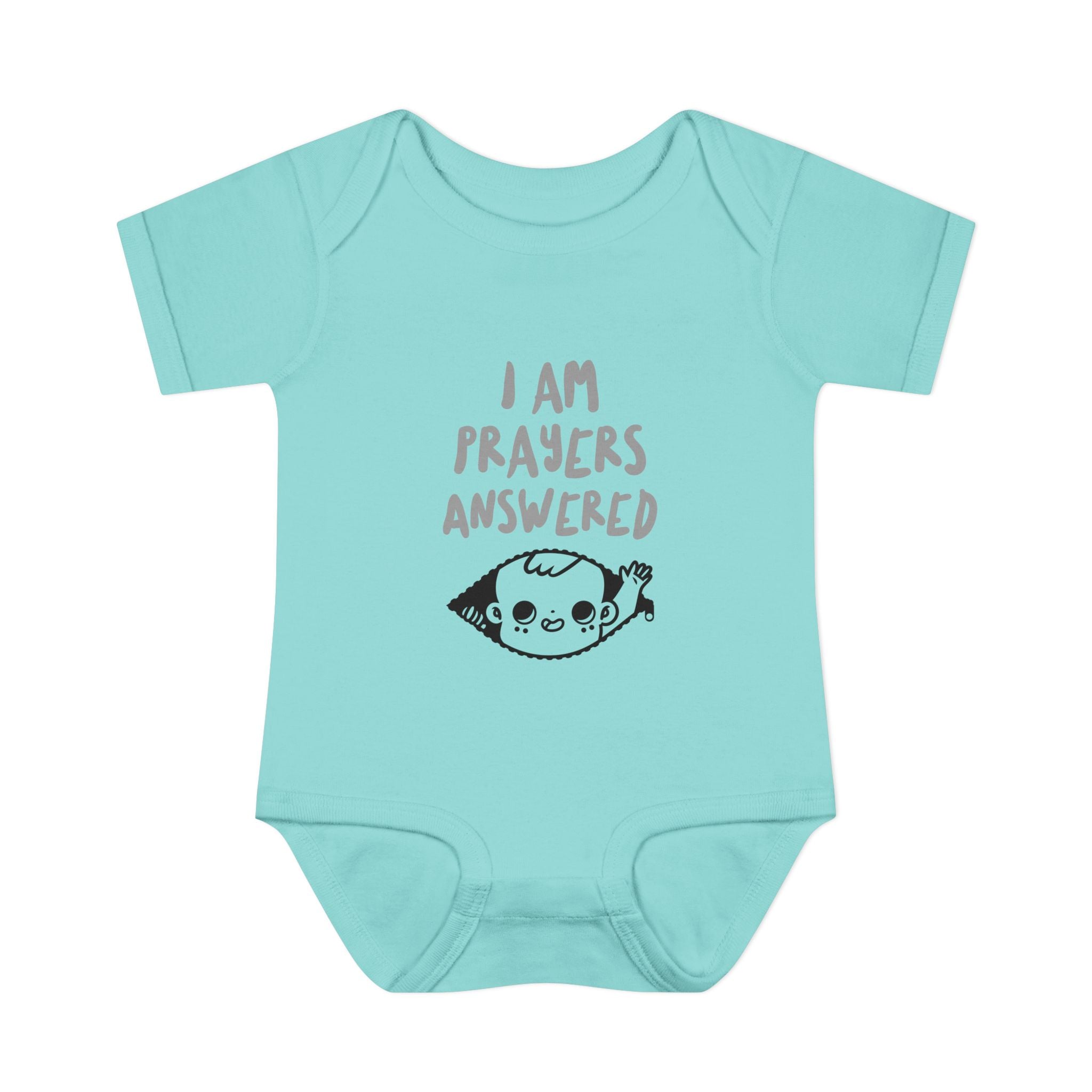 Prayers answered Infant Bodysuit, Cute Baby Outfit, Baby Shower Gift Girl or boy, Newborn Clothes, Christian Baby Apparel
