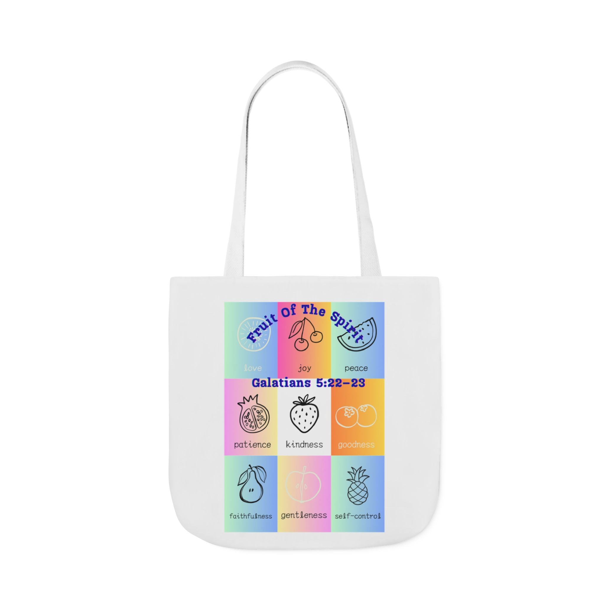 Colorful Inspirational Canvas Tote Bag with Stylish 5-Color Straps | Motivational Gift, Eco-Friendly, Grocery Bag, Teacher's Tote, Beach Bag
