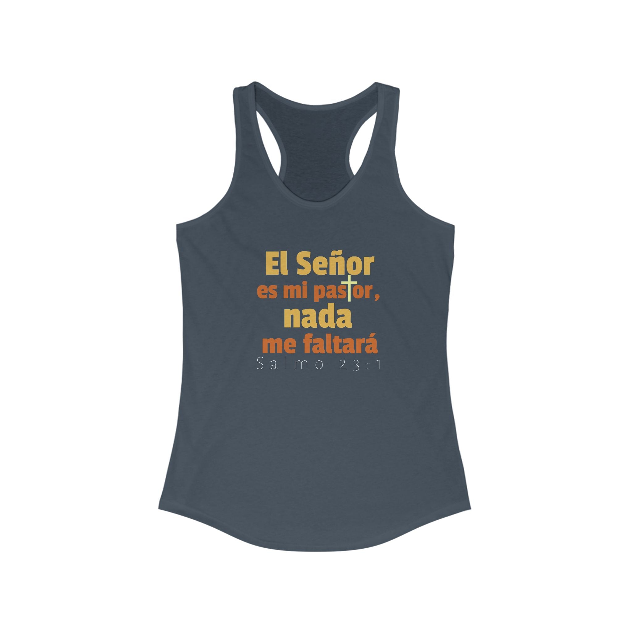 Christian Inspirational Racerback Tank Top, En Español/Spanish, Faith Shirt, Prayer Tank, Summer Workout Apparel, Religious Gift