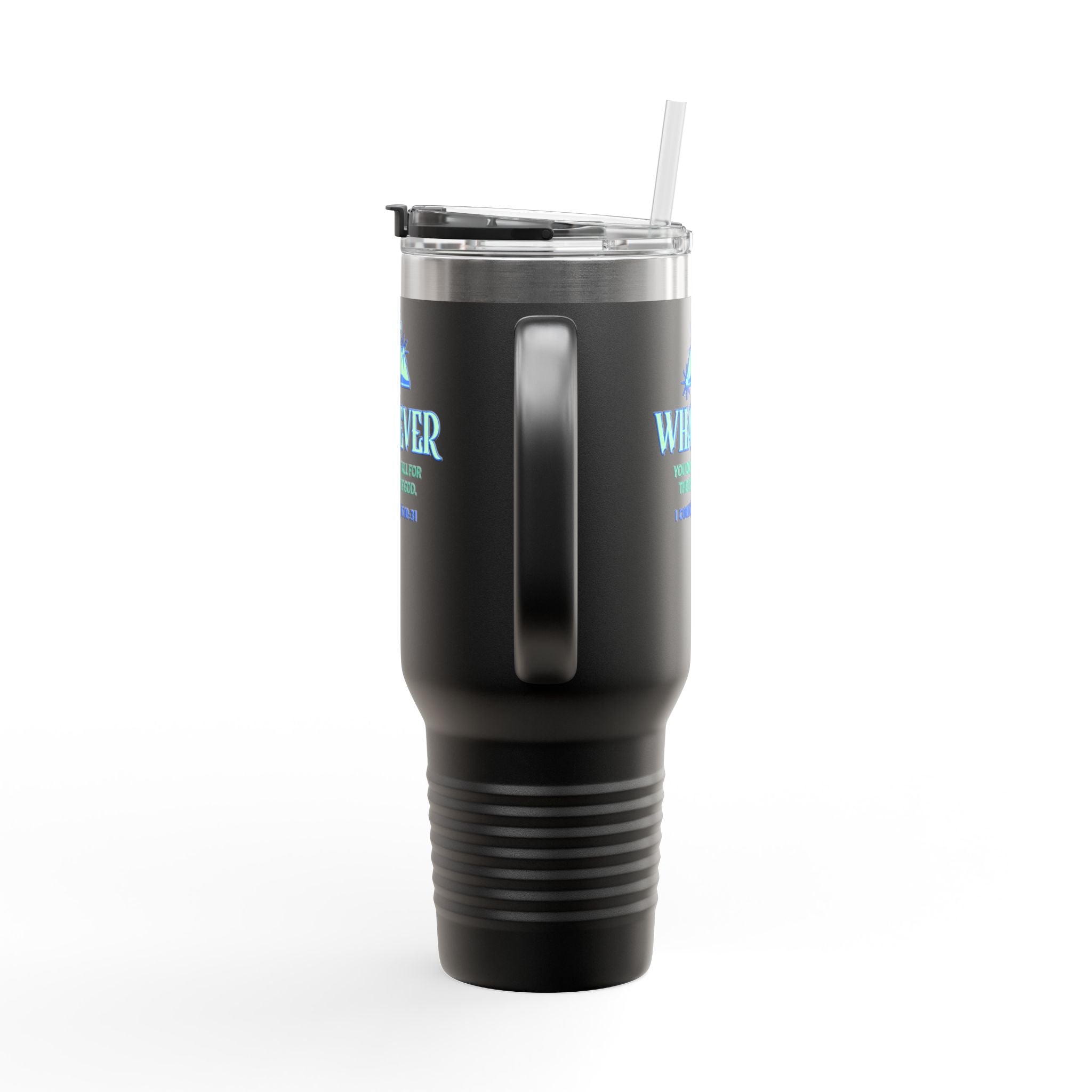 Personalized Insulated Travel Mug. Whatever you do, do it for the Glory of God. Quote Praising God. Perfect Gift for Travelers & Those on the Go.