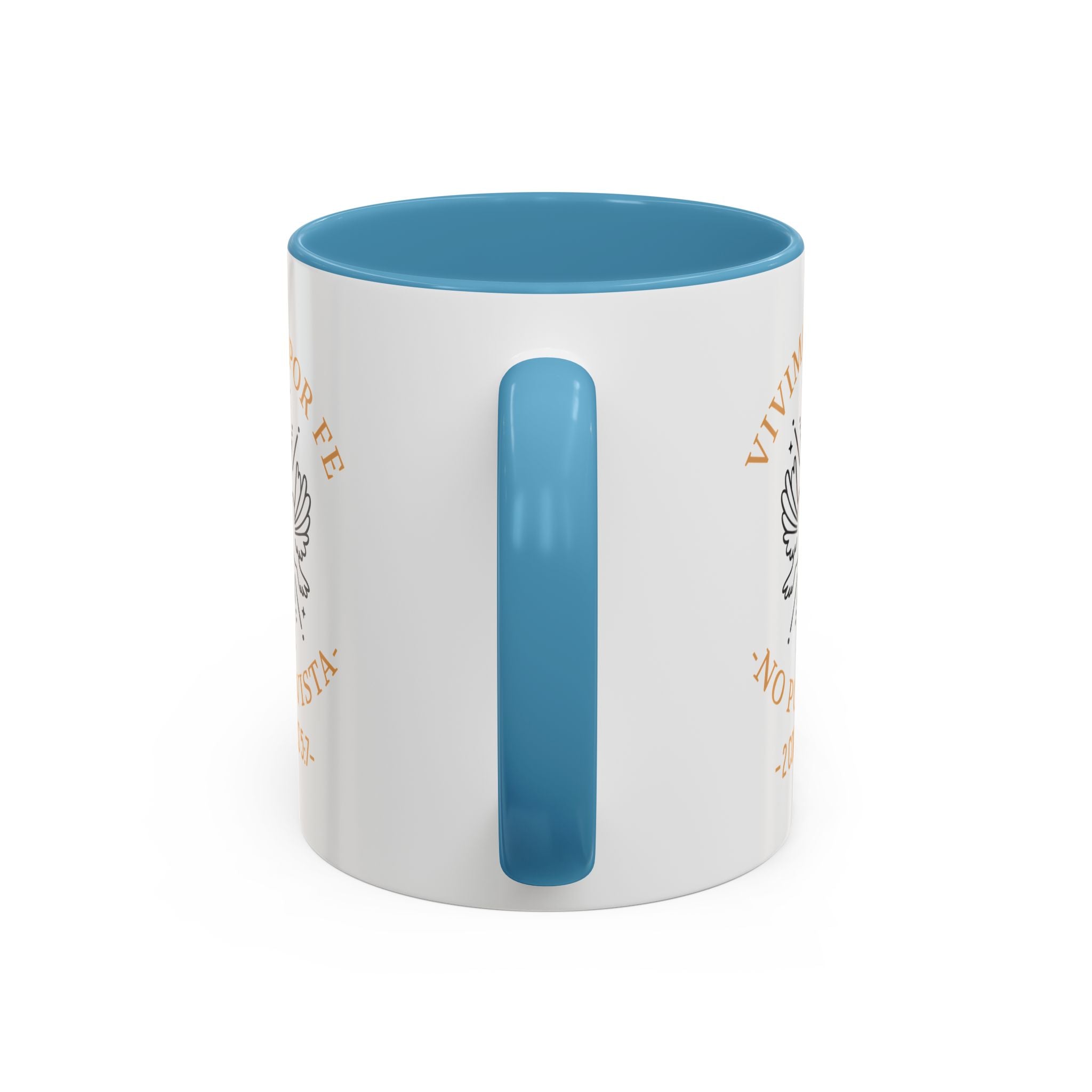 Coffee Mug Cristianos -  "Vivimos por Fe no por Vista" Taza de Cafe Fe Religiosa 11oz/15oz