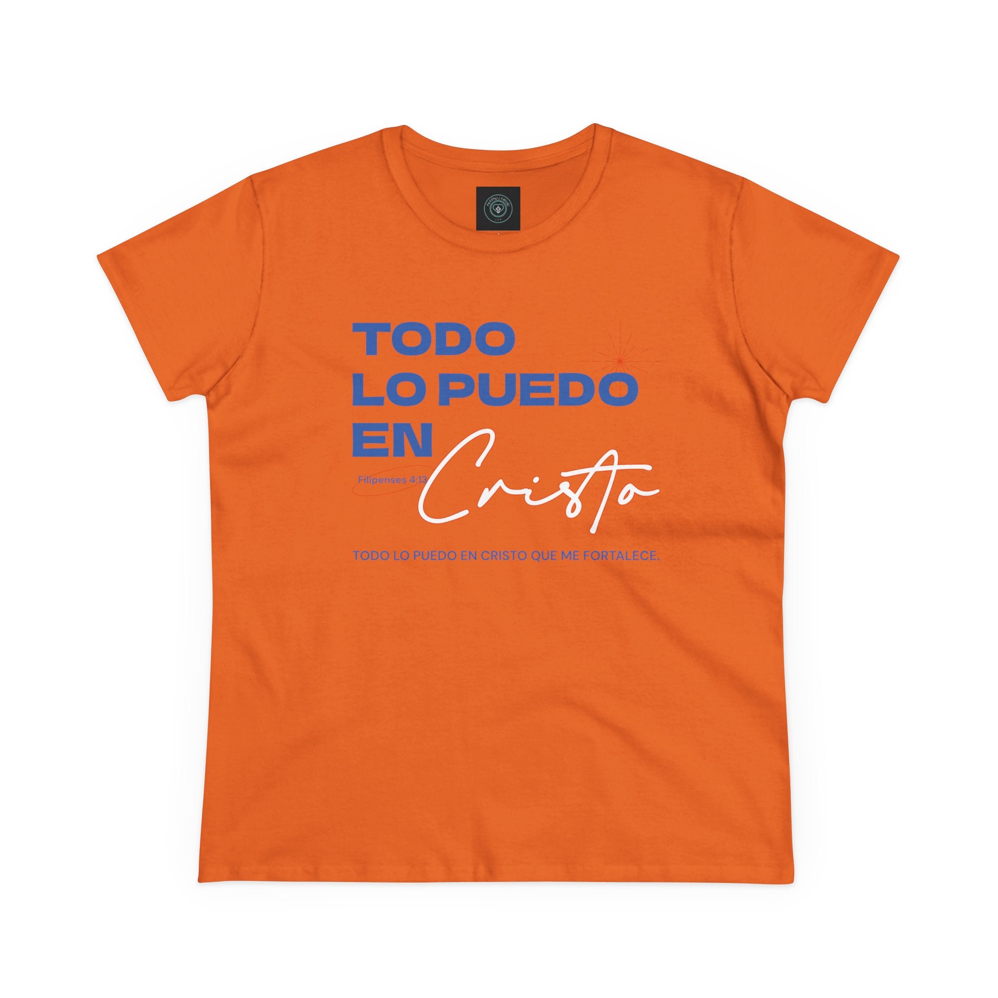 Cotton Tee - Spanish 'Todo Lo Puedo En Cristo'