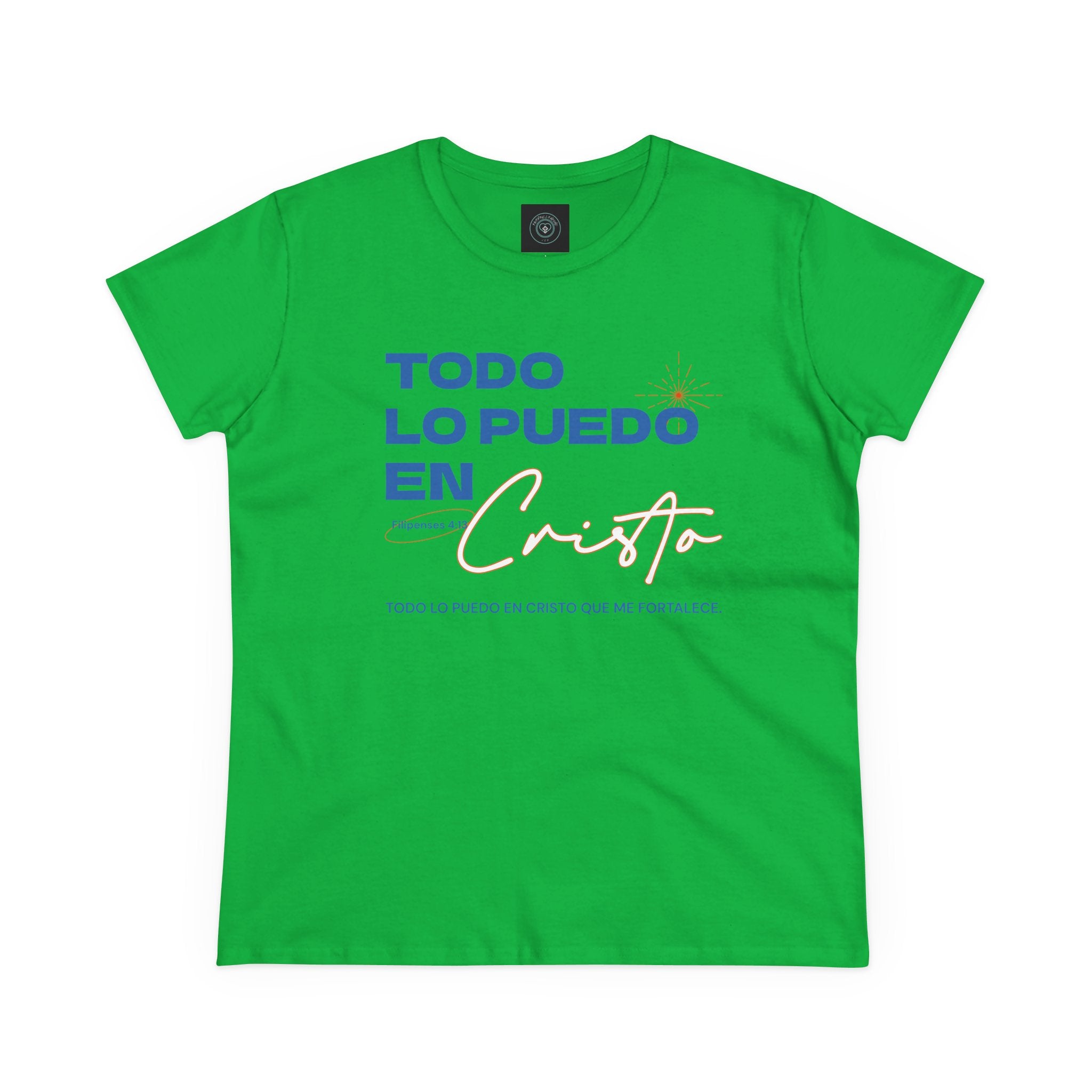 Cotton Tee - Spanish 'Todo Lo Puedo En Cristo'