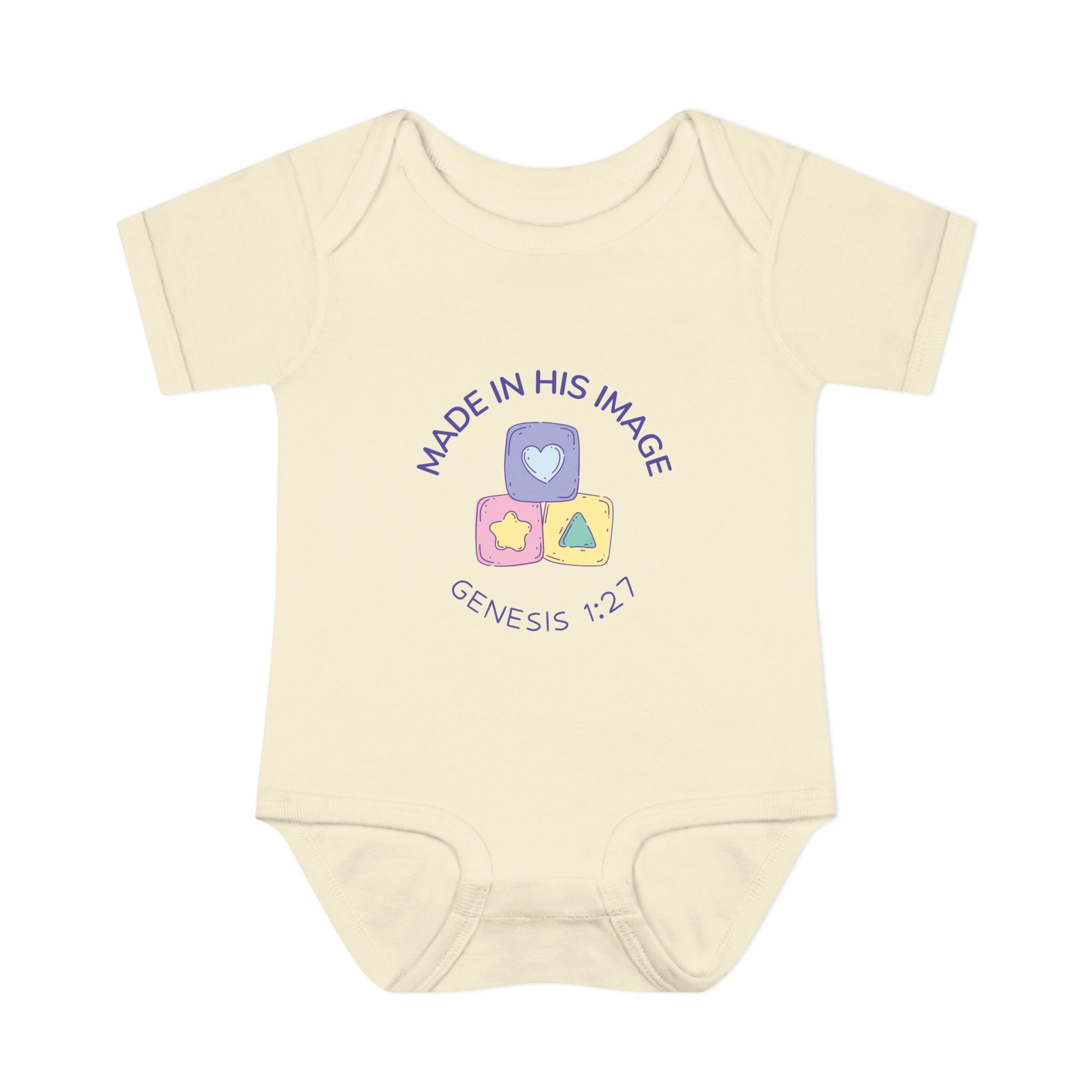 Made in God's Image Infant Bodysuit, Cute Baby Outfit, Baby Shower Gift, Newborn Clothes, Christian Baby Apparel