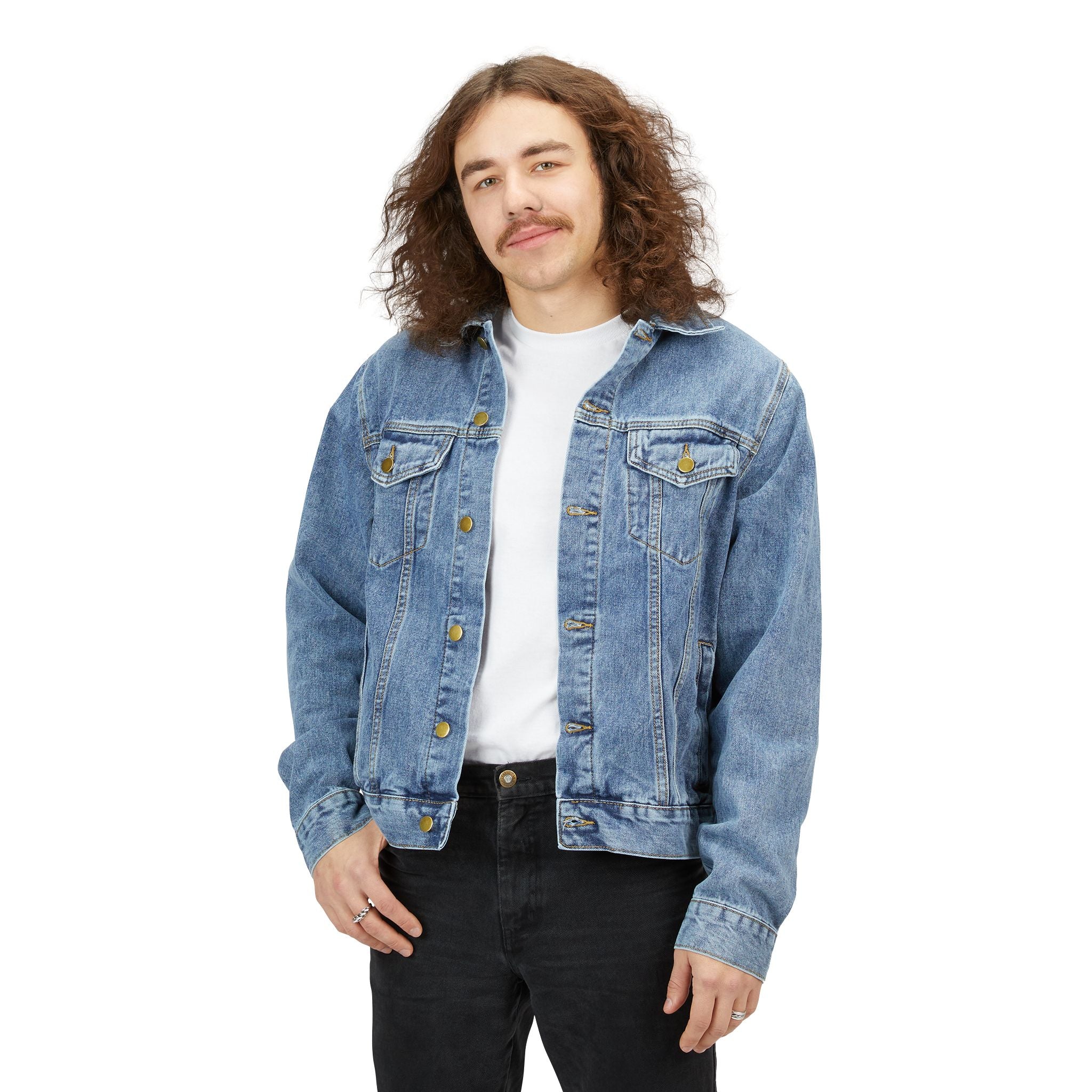 Jesus Got My Back Denim Jacket — Men's Christian Jean Jacket - Perfect for Gift -Personalization Available
