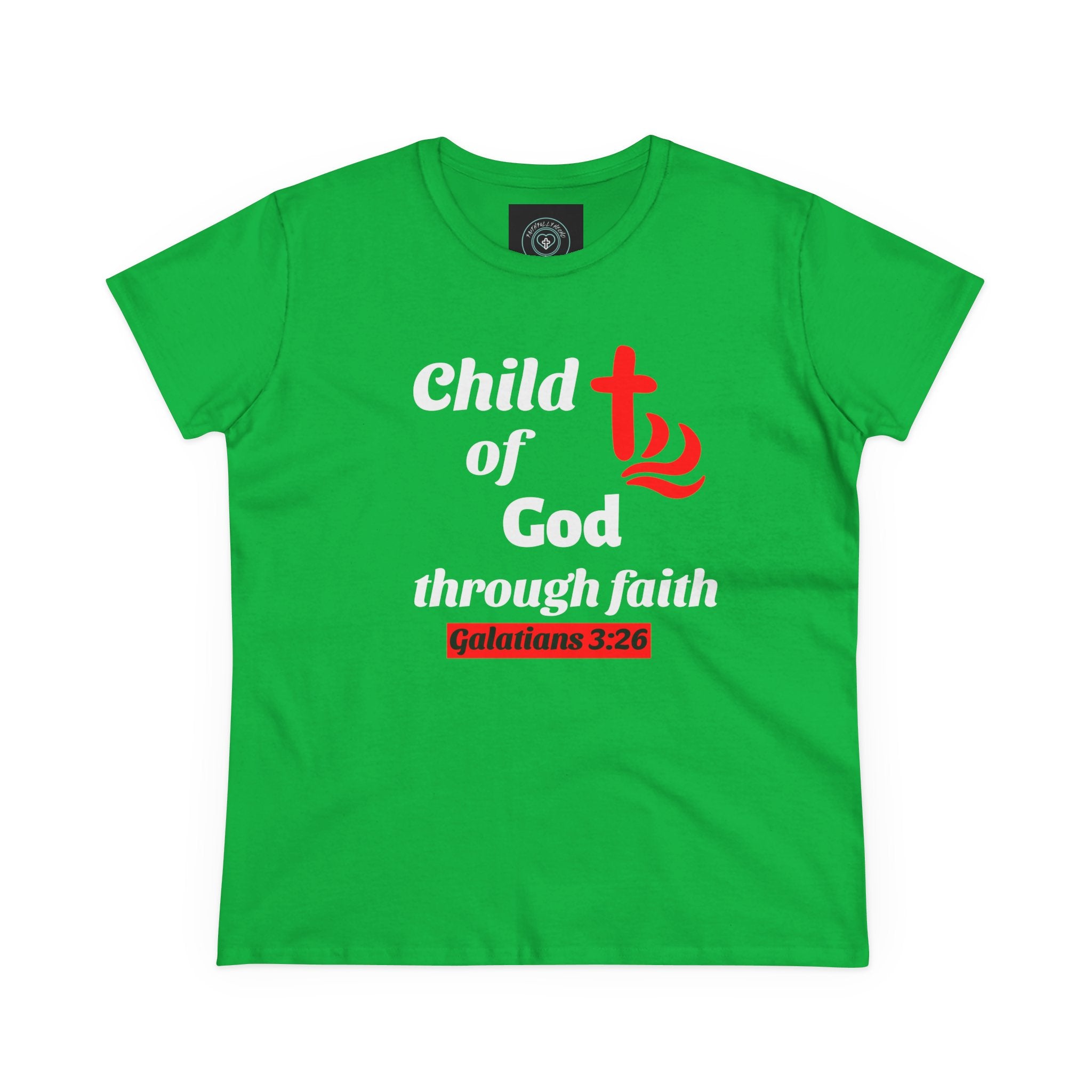 Child of God Inspirational Women's Tee, Casual Faith Shirt, Everyday Affirmation Top, Child of God cross Graphic Tee, Gift for Her