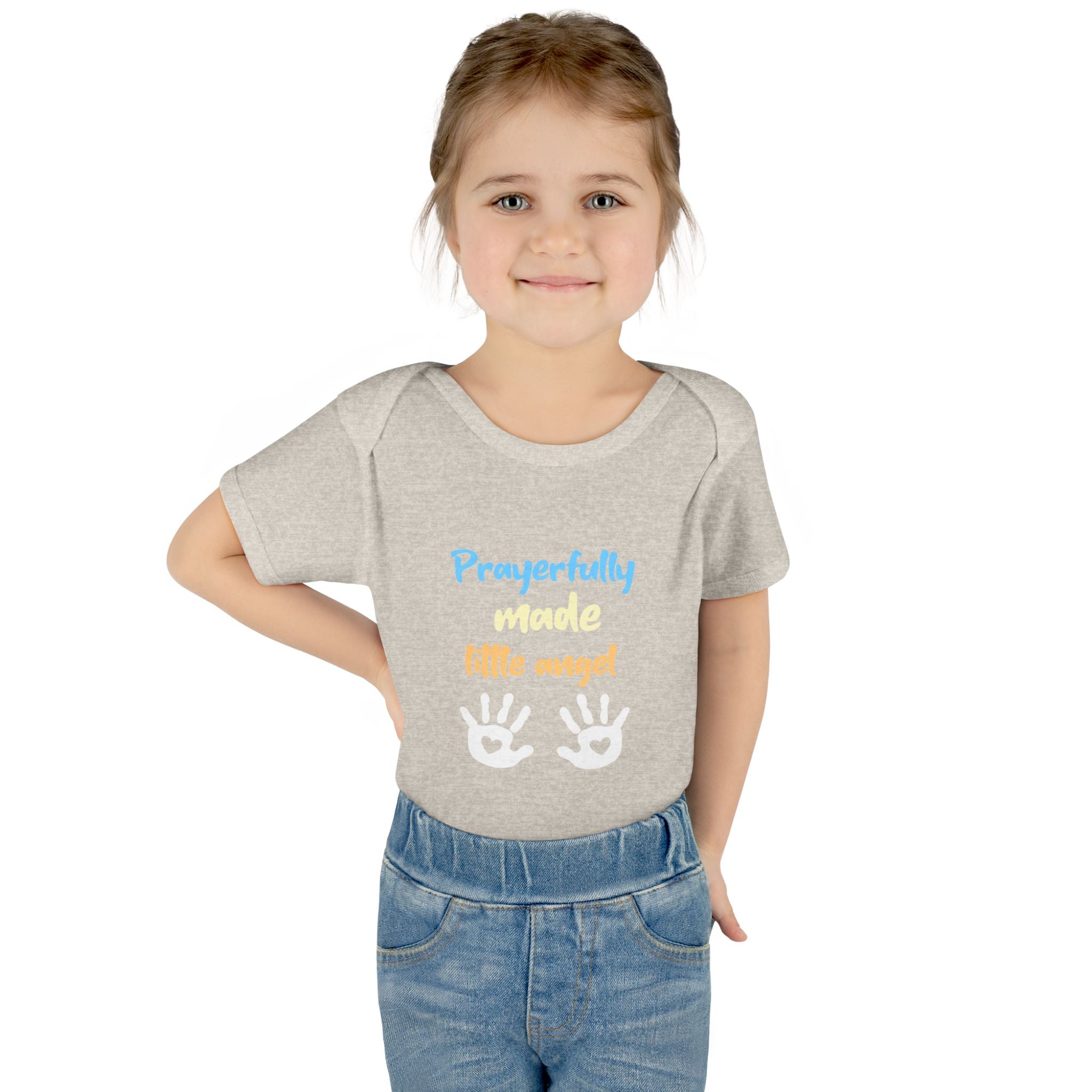 Prayerfully made Infant Bodysuit, Cute Baby Outfit, Baby Shower Gift Girl or Boy, Newborn Clothes, Christian Baby Apparel