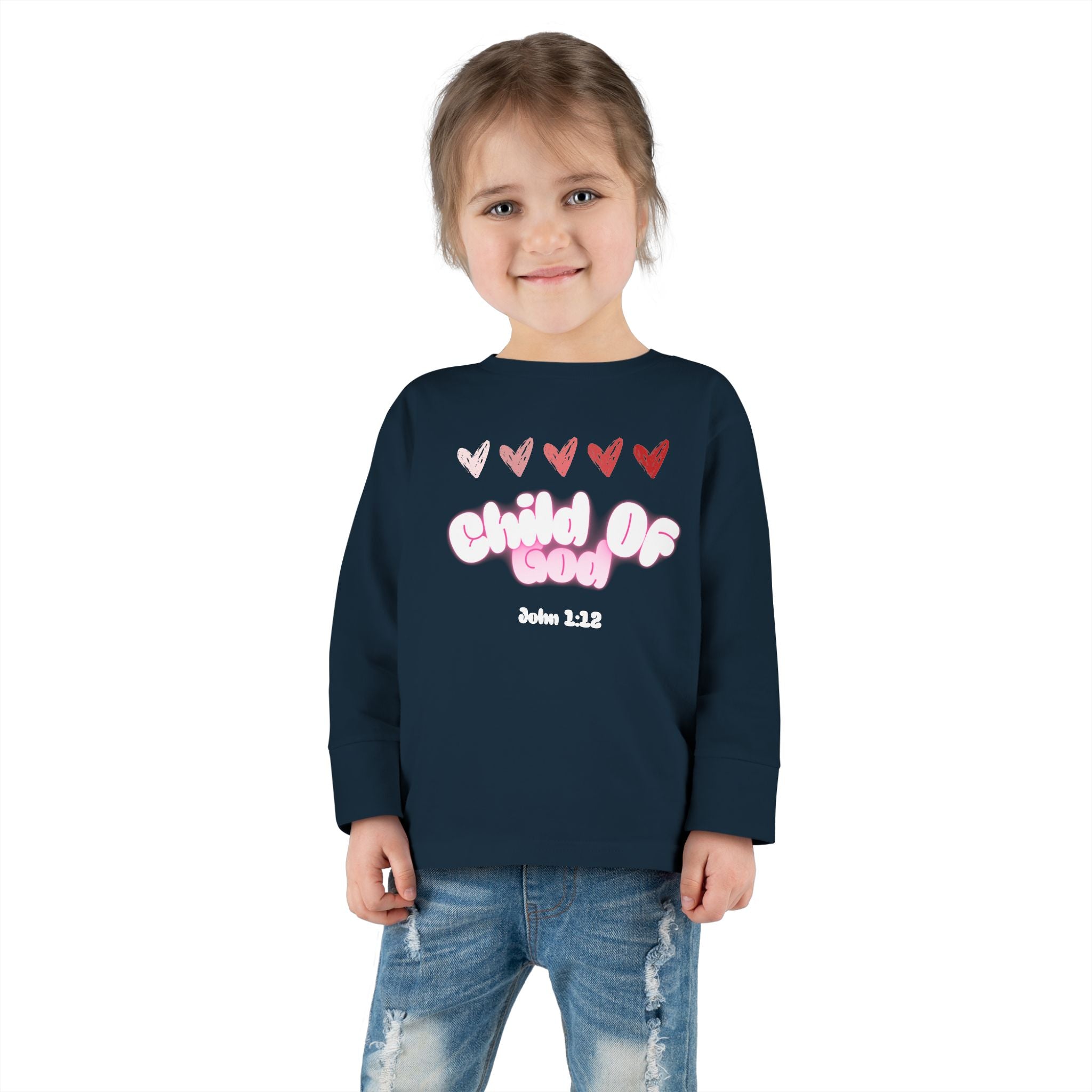 Toddler Tee featuring John 1:12- Child of God - Faithfully Hecho