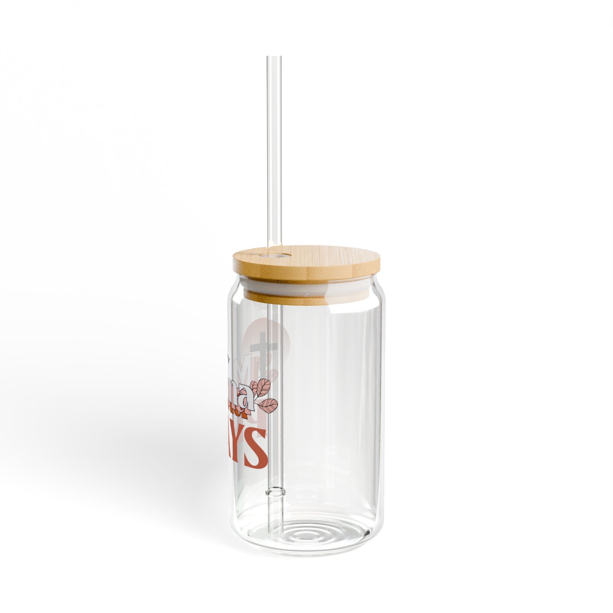 Mama Prays Sipper Glass, 16oz | Inspirational Drinkware, Faith-Based Gift, Prayer Mug, Religious Tumbler, Christian Cup