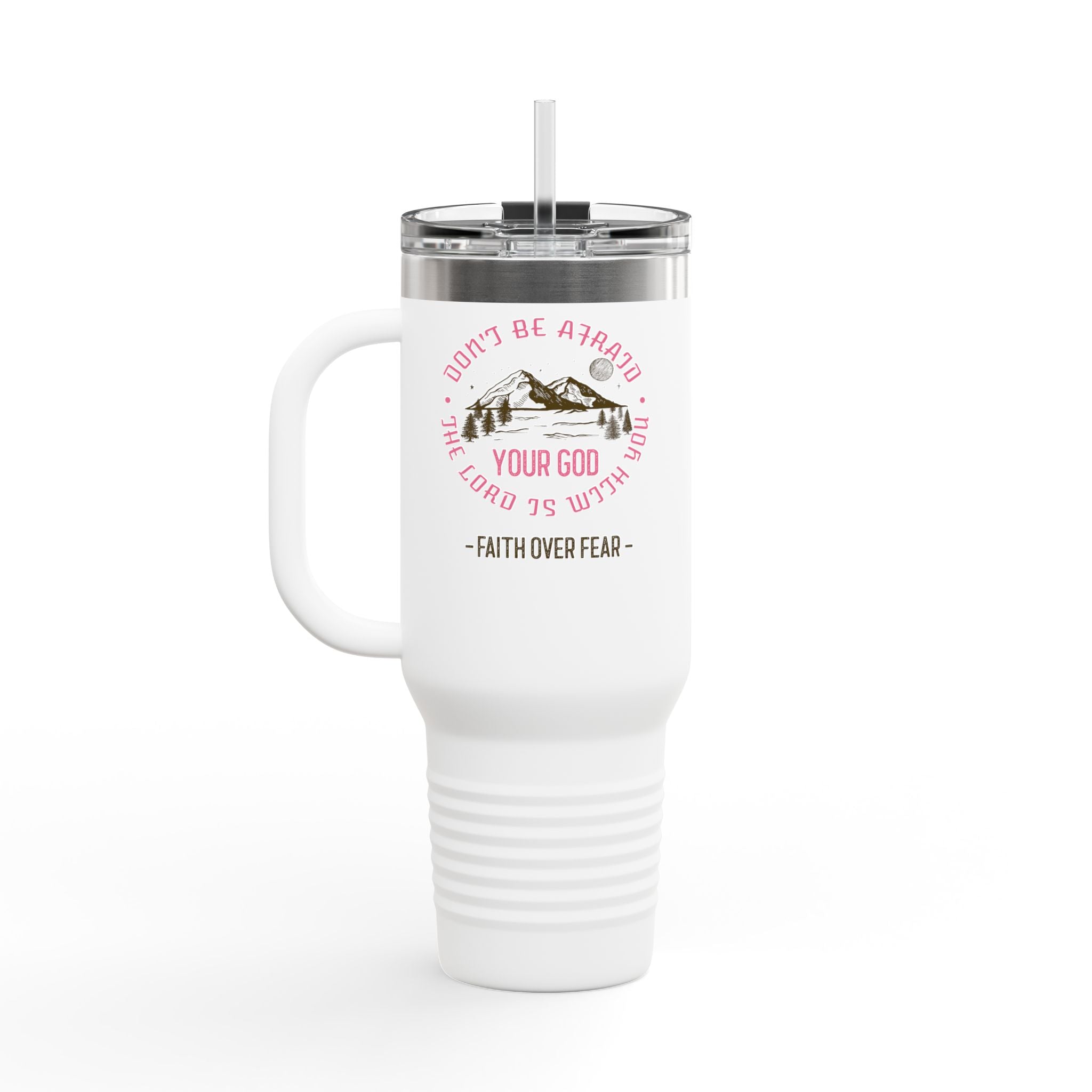 Personalized Insulated Travel Mug. Insulated Travel Mug with Inspirational Quote Praise God with the strings. Perfect Gift for Travelers & Those on the Go or a guitar player.
