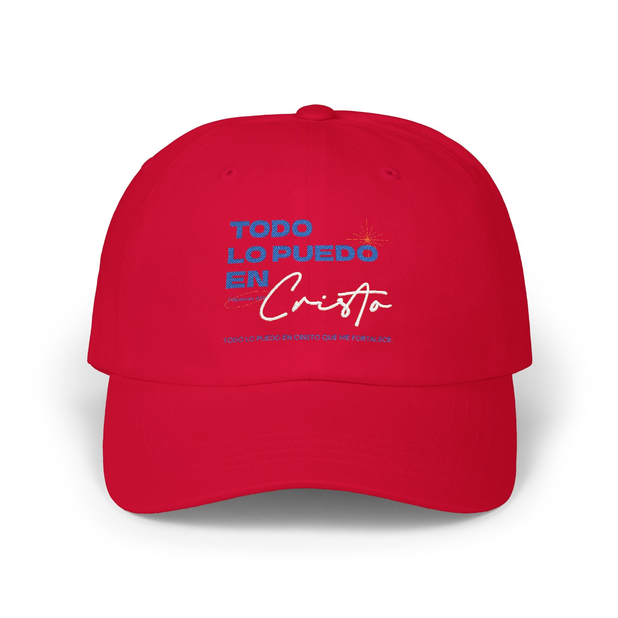 Dad Cap - Todo lo Puedo en Cristo | Cap - Hat in Spanish | Gift for Dads, brothers, friends | Vintage Style Hat | Birthday Gift