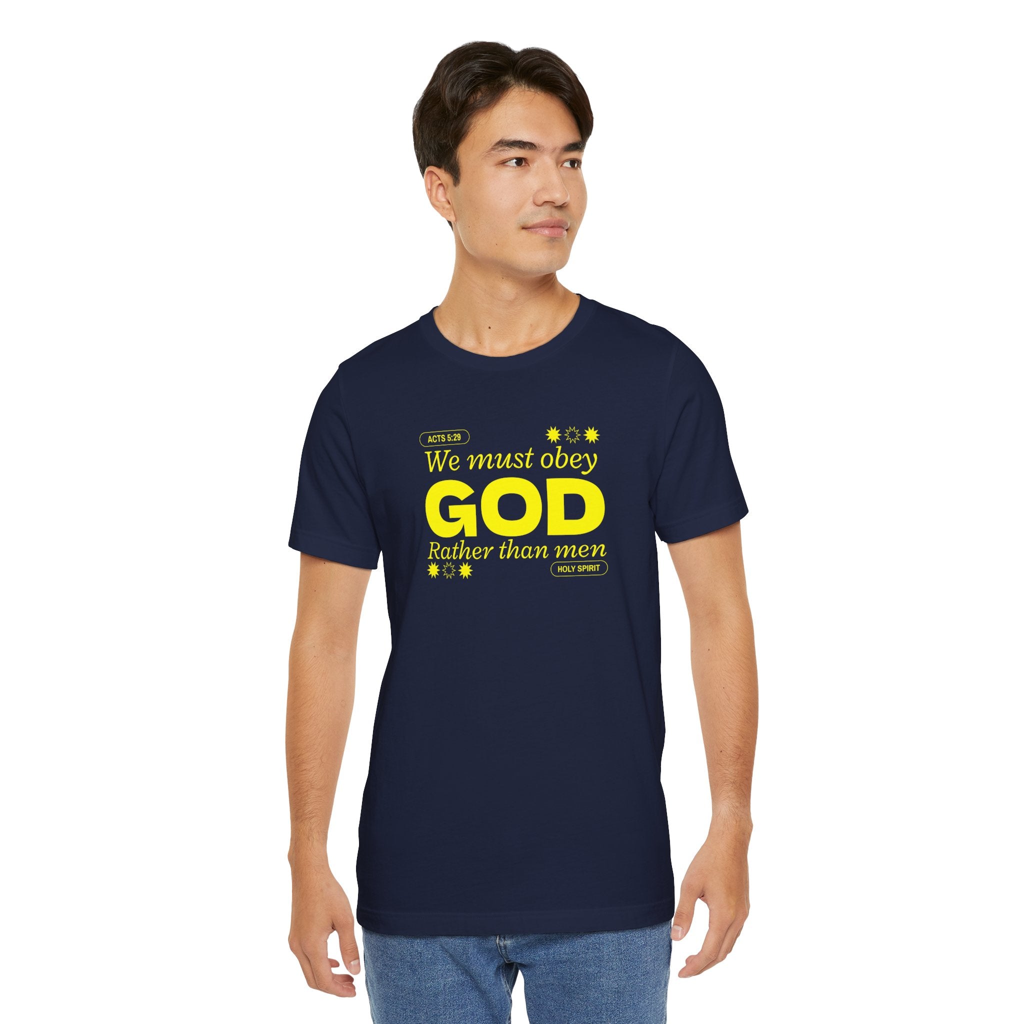 Christian T-Shirt - 'Obey God not man'