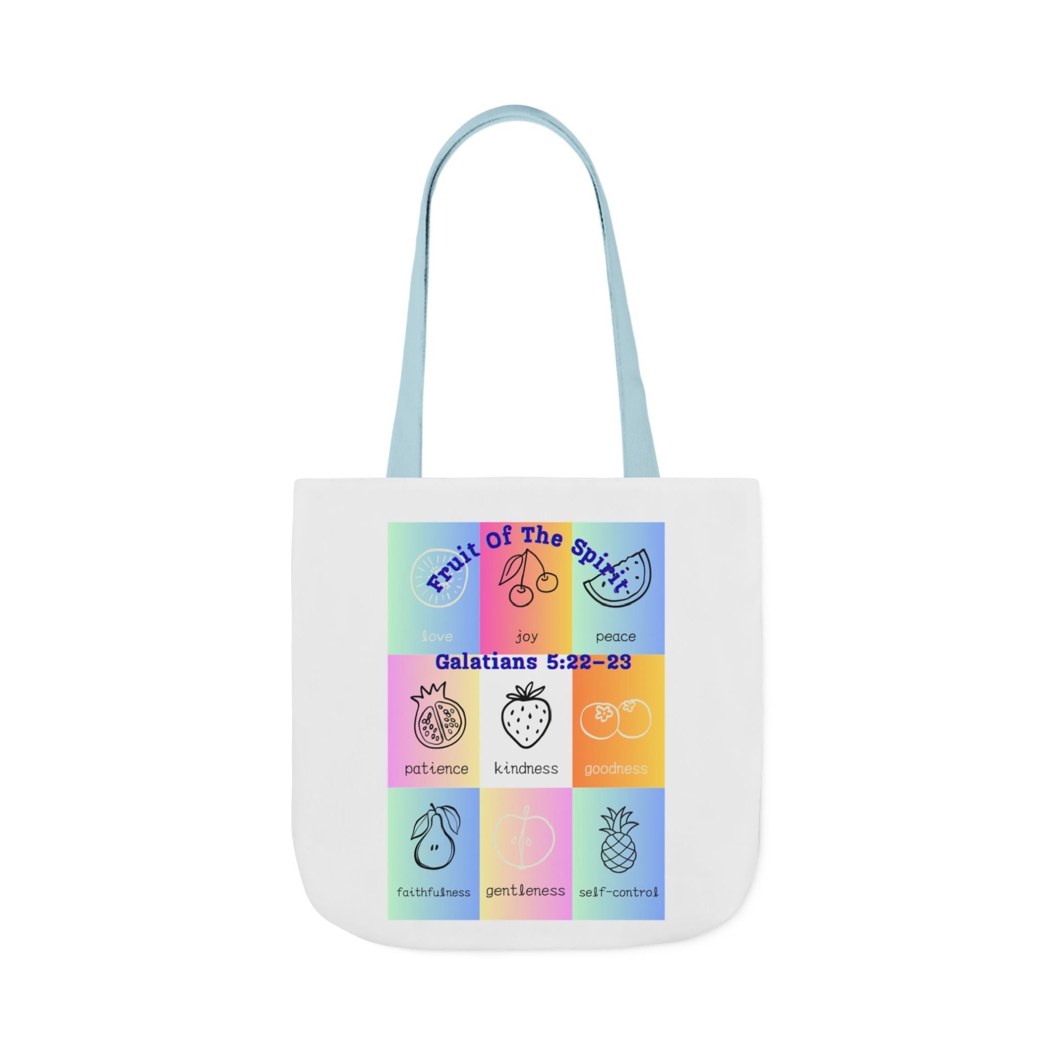 Colorful Inspirational Canvas Tote Bag with Stylish 5-Color Straps | Motivational Gift, Eco-Friendly, Grocery Bag, Teacher's Tote, Beach Bag