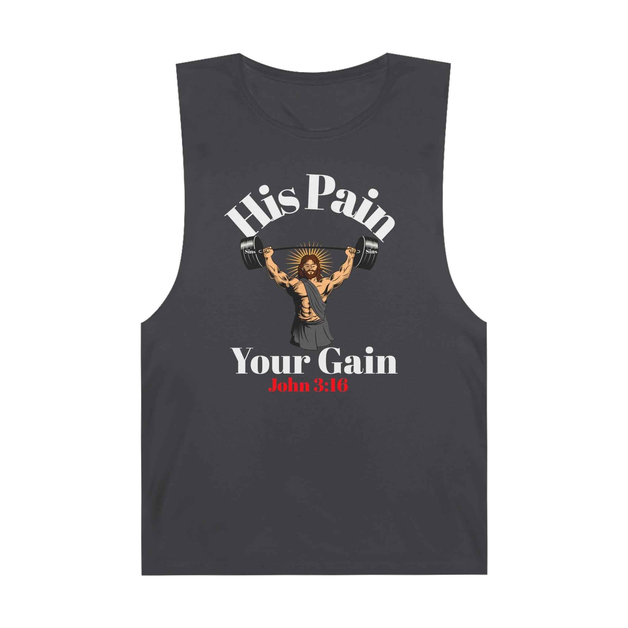 Unisex Workout Tank Top with Motivational Christian Faith Quote, Fitness Top, Gym Wear, Attire, Casual Summer Wear