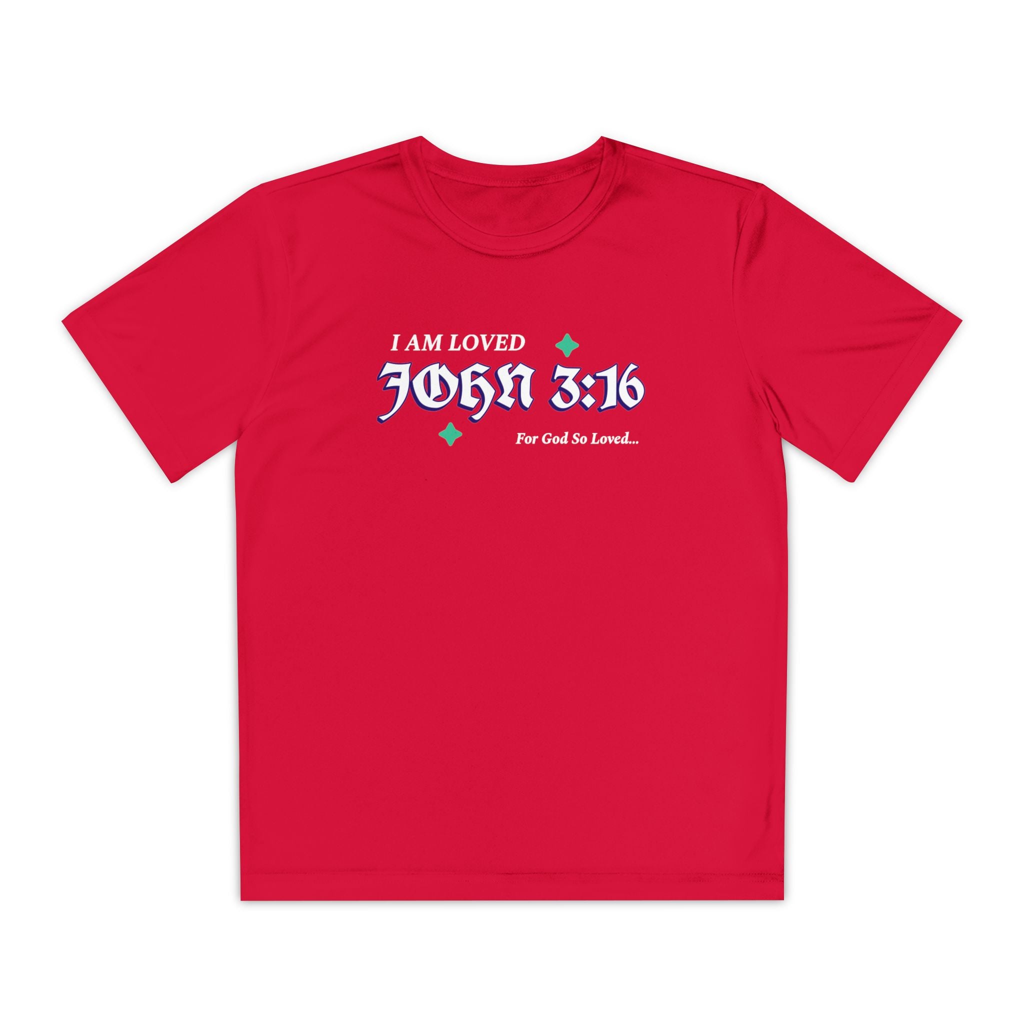 Youth Tee John 3:16 for Boys or Girls - Perfect for Youth Groups and Family