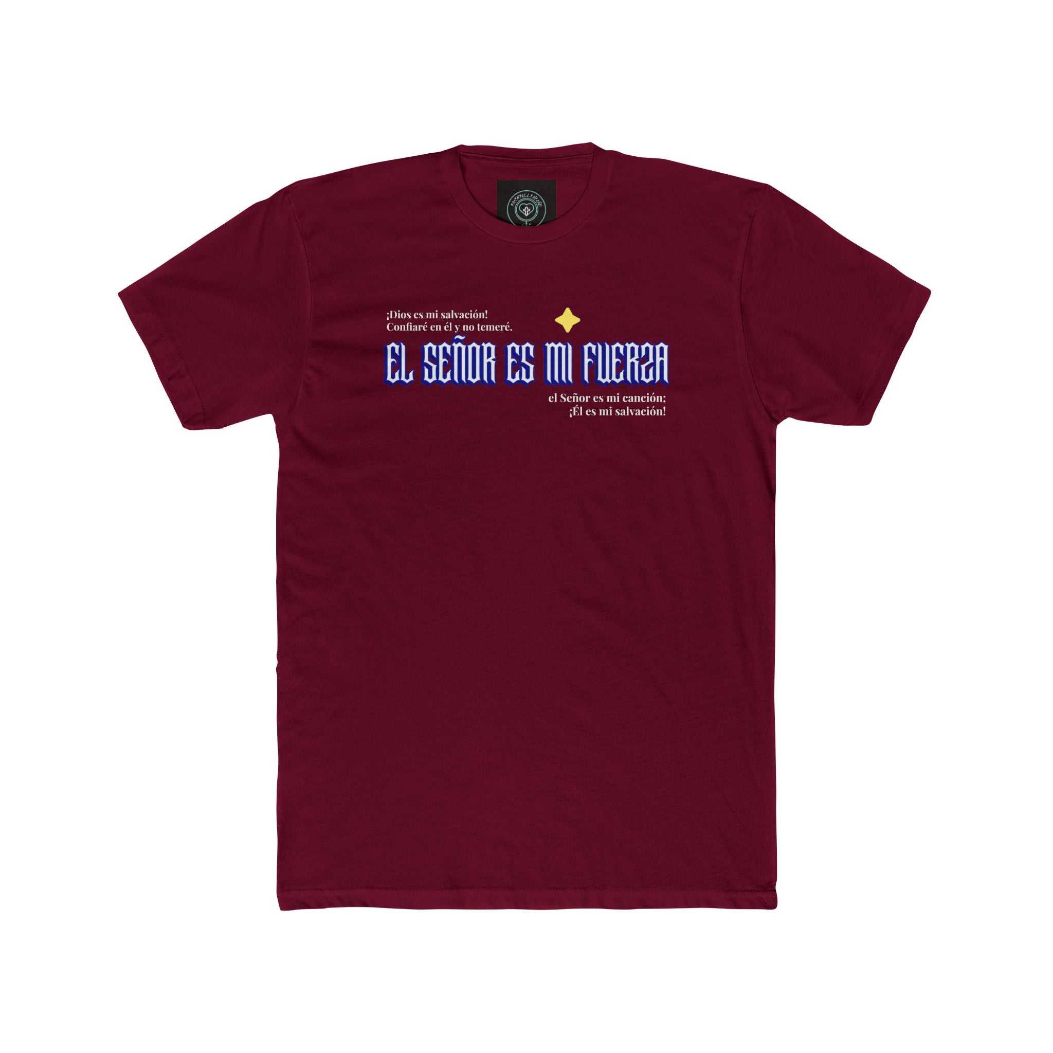 Empowering Unisex Cotton Crew Tee - El Señor Es Mi Fuerza, Inspirational Shirt, Gift for Friends, Motivation, Everyday Wear