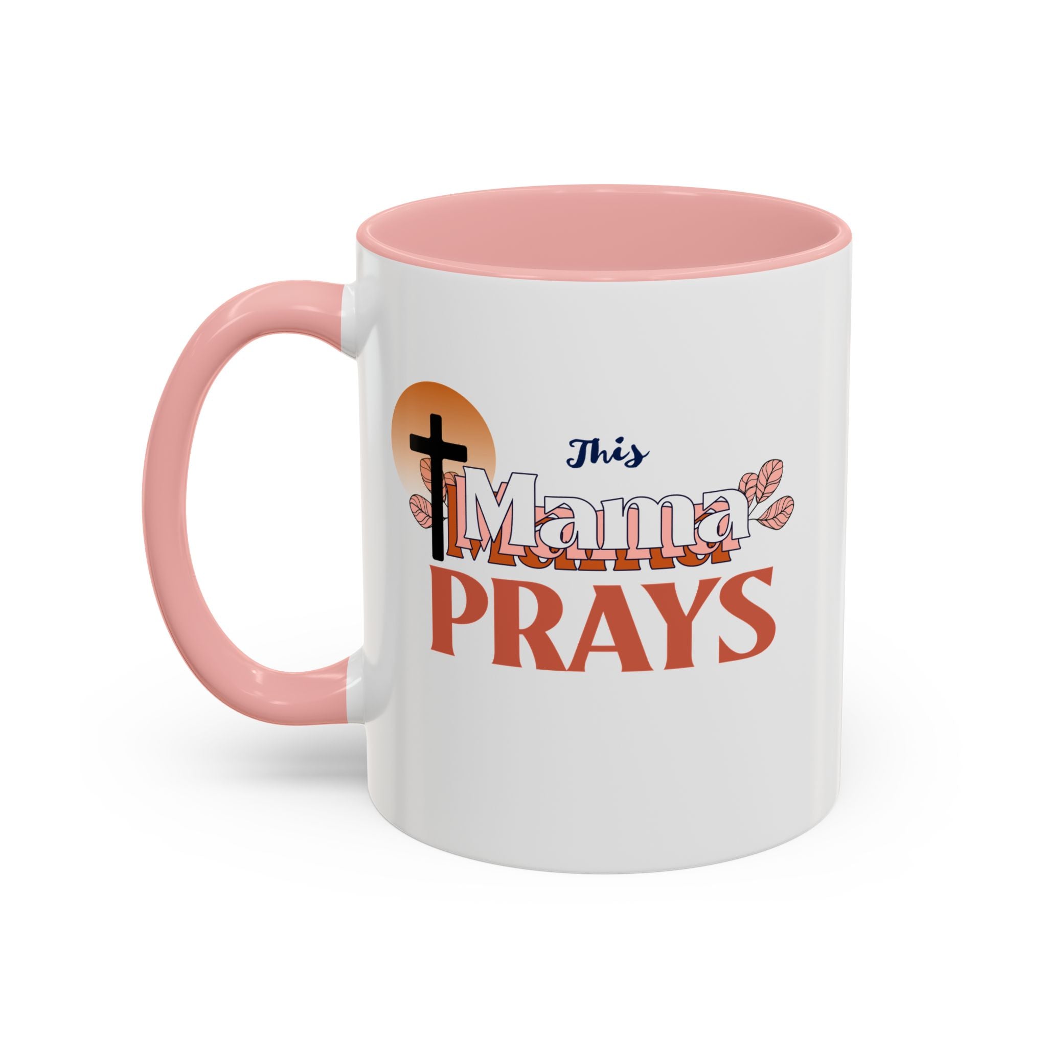 Faith-Inspired Accent Coffee Mug - Meaningful Gift for Moms, Christian Decor, Daily Inspiration, Family Gatherings, Religious Occasions