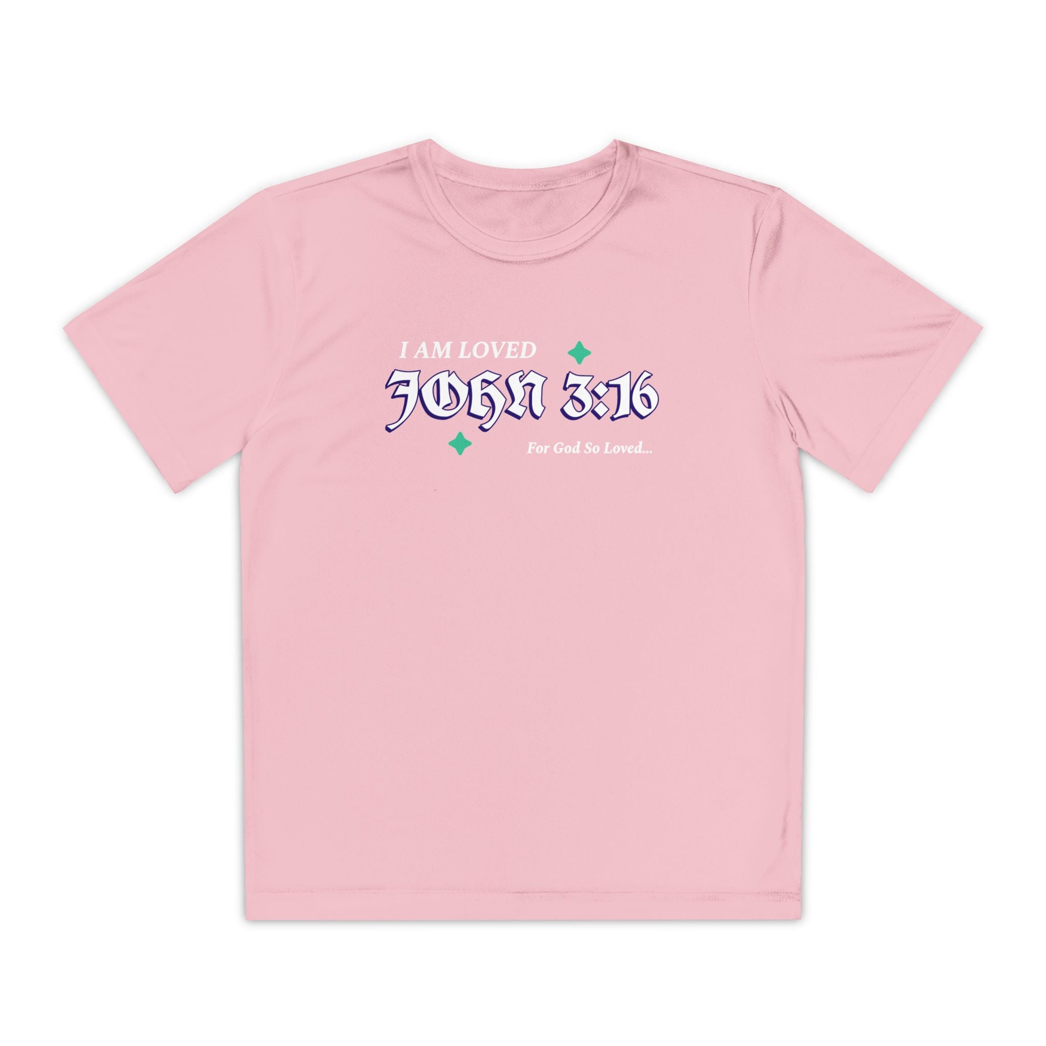 Youth Tee John 3:16 for Boys or Girls - Perfect for Youth Groups and Family