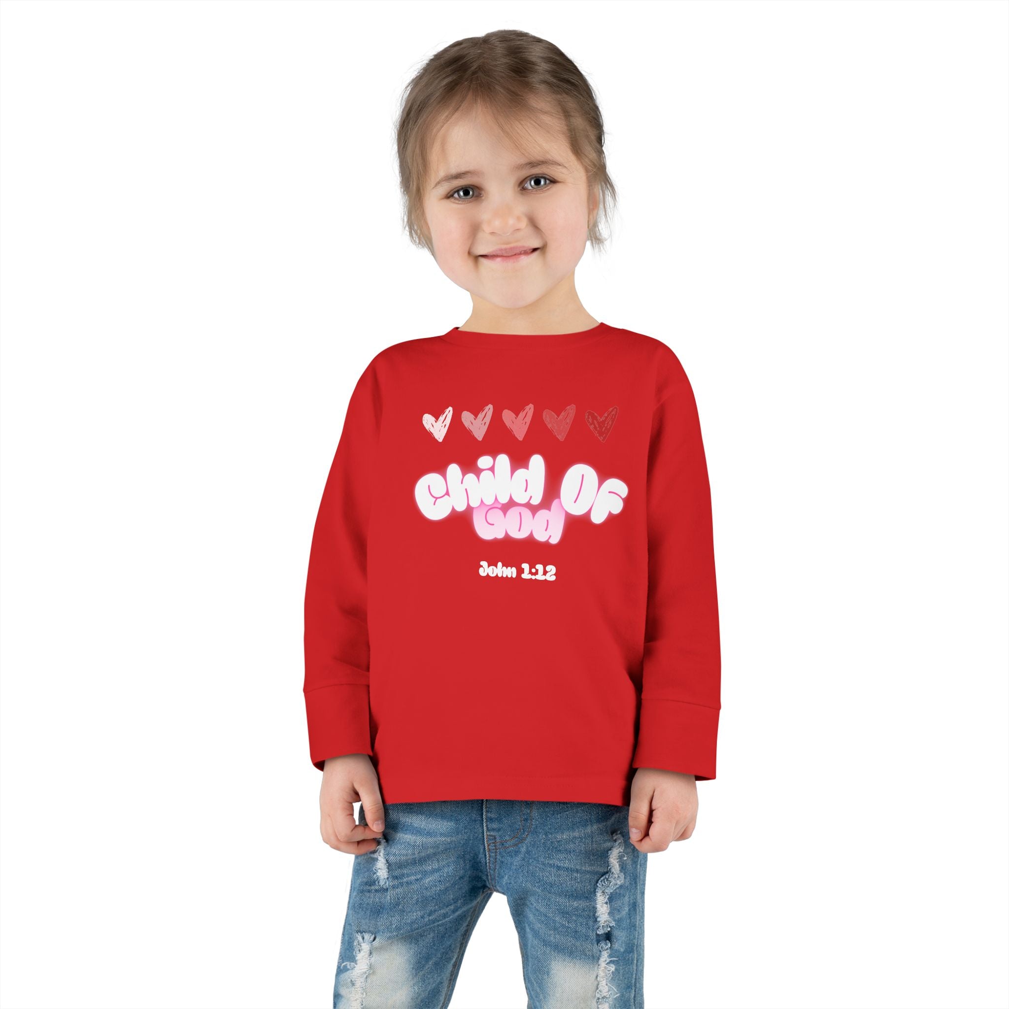 Toddler Tee featuring John 1:12- Child of God - Faithfully Hecho