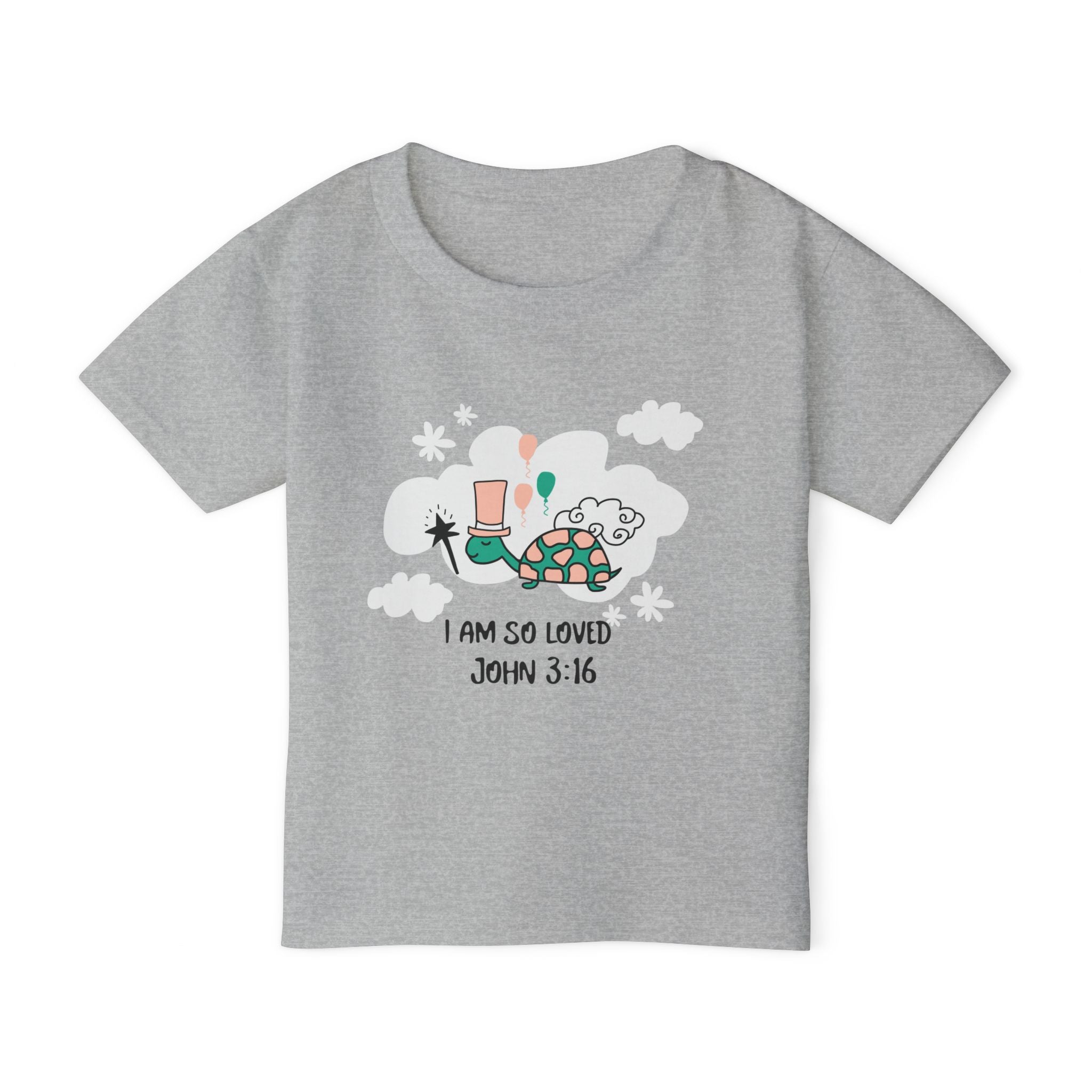 Toddler T-shirt - 'I am Loved'  John 3:16 Tee for Kids/Toddlers