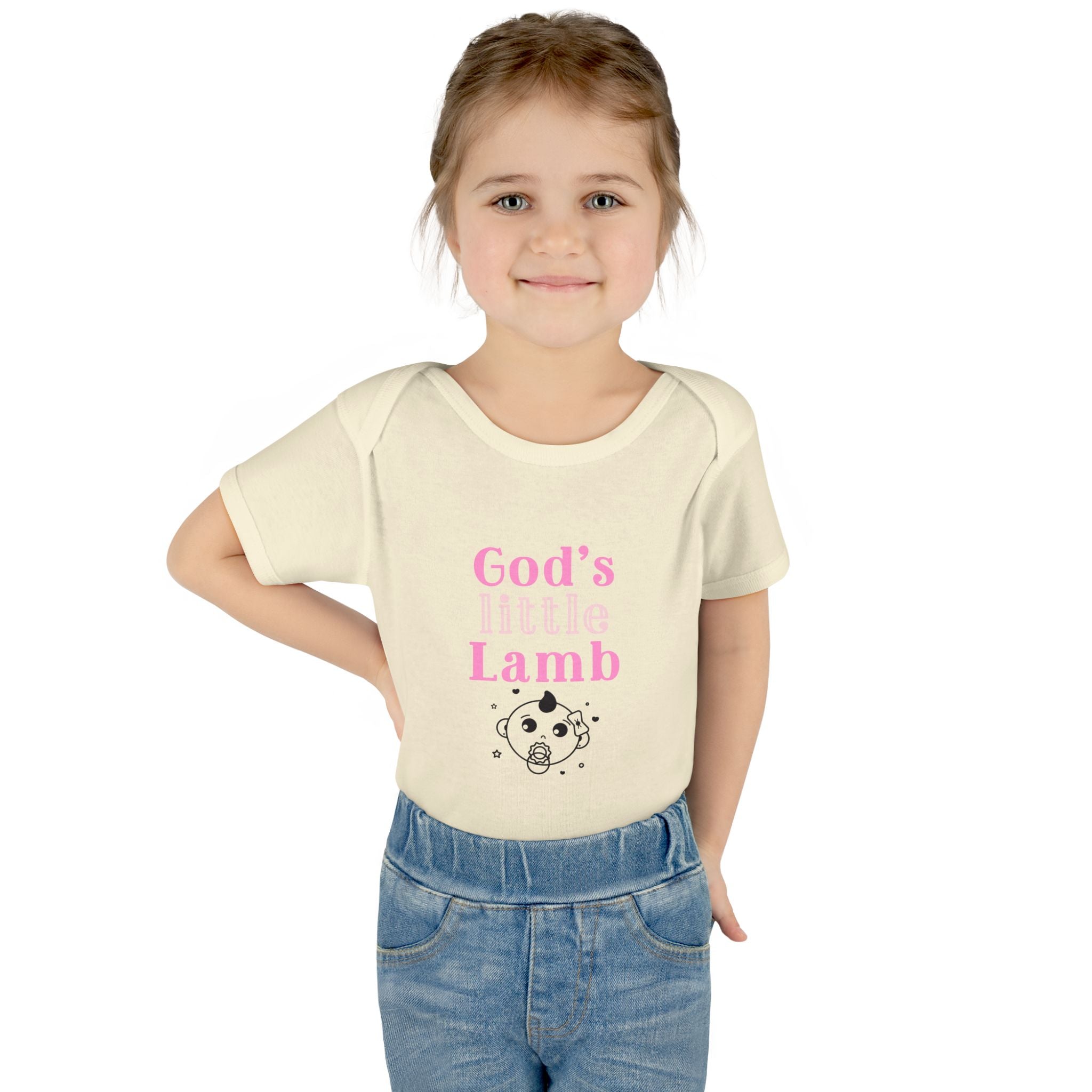 God's Little Lamb Infant Bodysuit, Cute Baby Outfit, Baby Shower Gift Girl, Newborn Clothes, Christian Baby Apparel