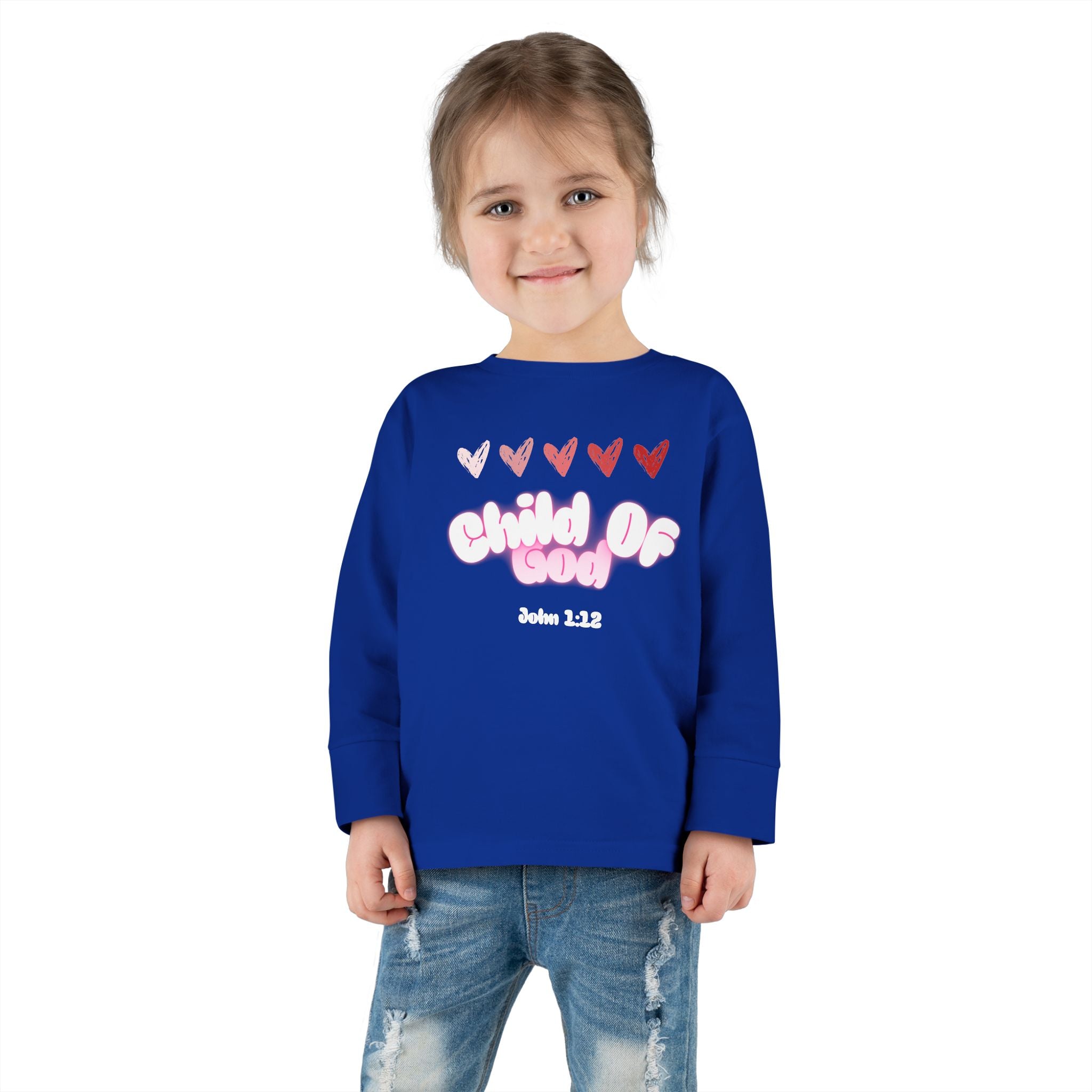 Toddler Tee featuring John 1:12- Child of God - Faithfully Hecho