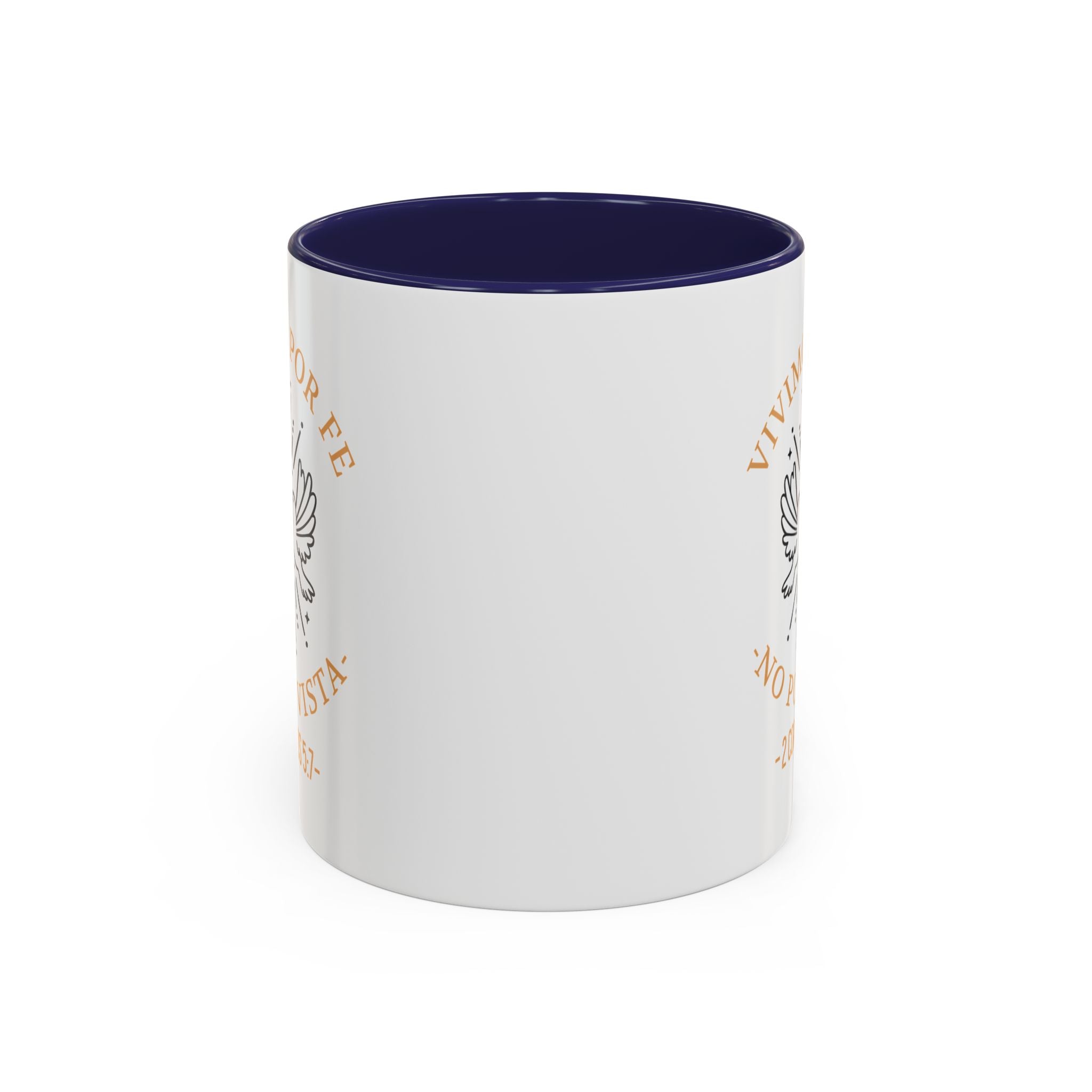 Coffee Mug Cristianos -  "Vivimos por Fe no por Vista" Taza de Cafe Fe Religiosa 11oz/15oz