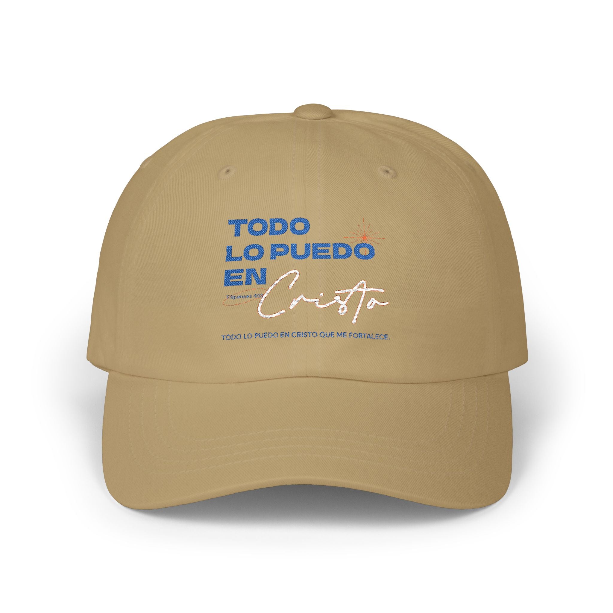 Dad Cap - Todo lo Puedo en Cristo | Cap - Hat in Spanish | Gift for Dads, brothers, friends | Vintage Style Hat | Birthday Gift