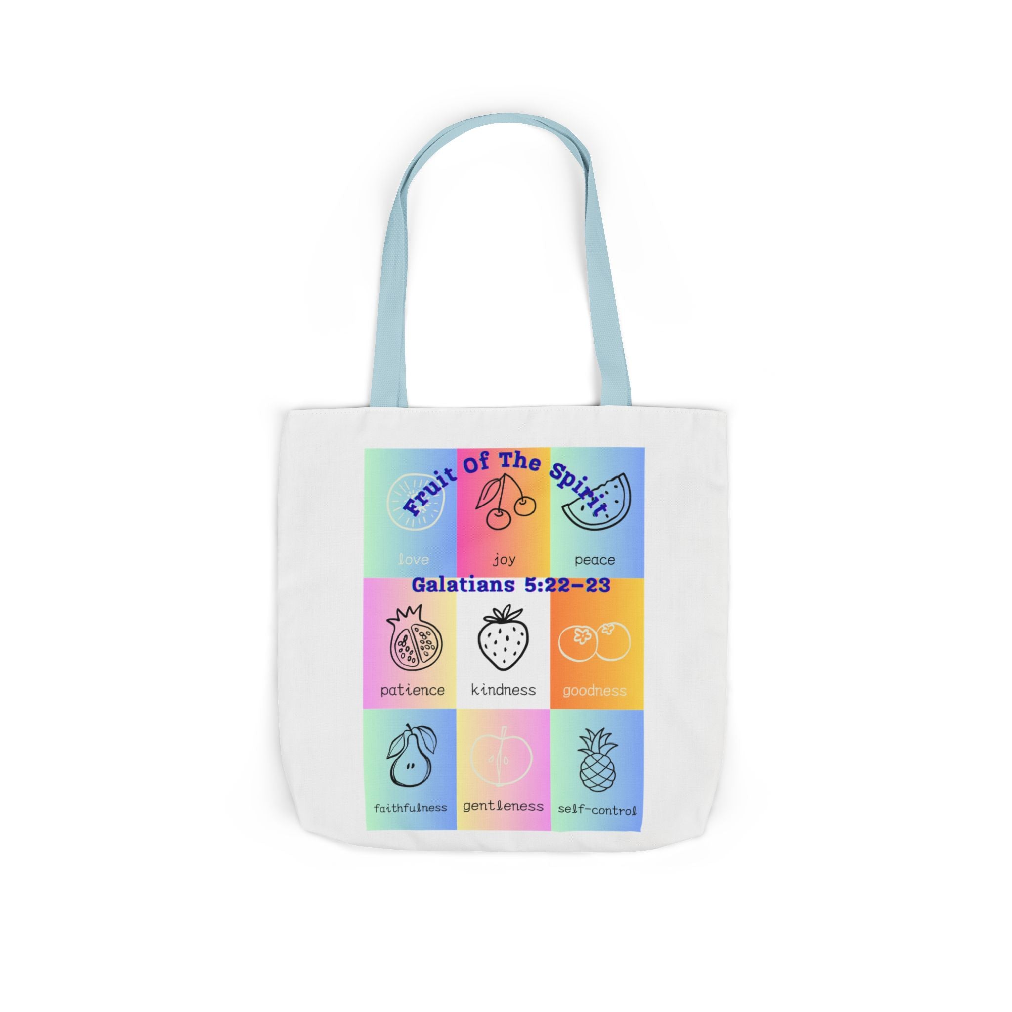Colorful Inspirational Canvas Tote Bag with Stylish 5-Color Straps | Motivational Gift, Eco-Friendly, Grocery Bag, Teacher's Tote, Beach Bag