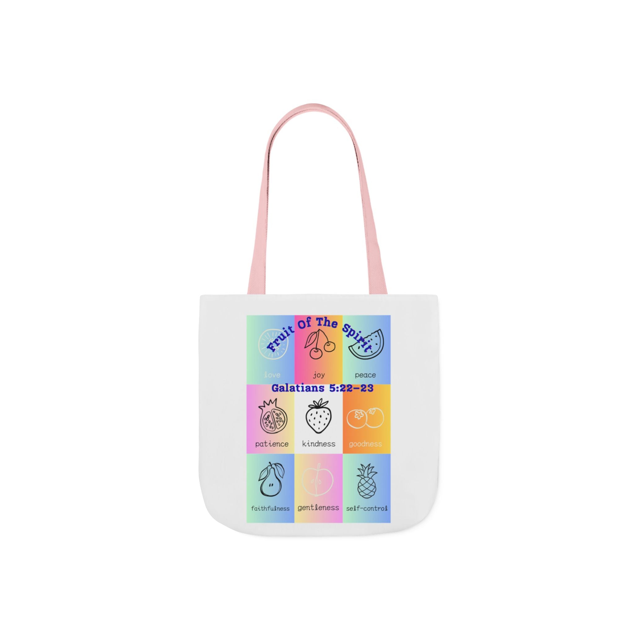 Colorful Inspirational Canvas Tote Bag with Stylish 5-Color Straps | Motivational Gift, Eco-Friendly, Grocery Bag, Teacher's Tote, Beach Bag
