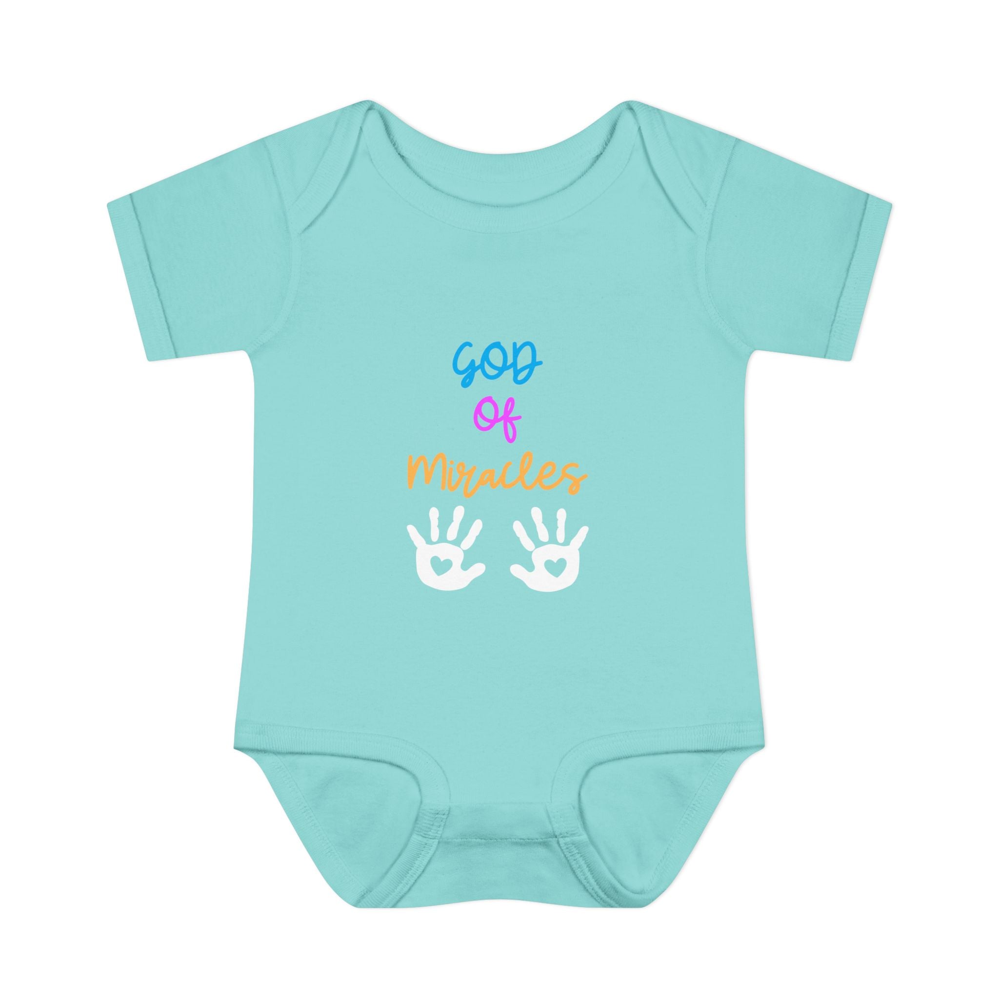 God of Miracles Infant Bodysuit, Cute Baby Outfit, Baby Shower Gift Girl or boy, Newborn Clothes, Christian Baby Apparel