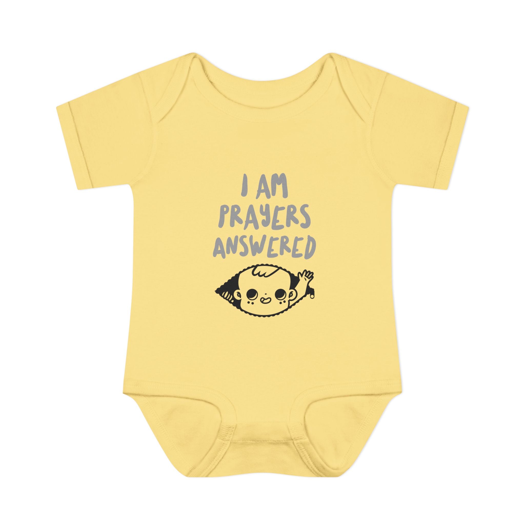 Prayers answered Infant Bodysuit, Cute Baby Outfit, Baby Shower Gift Girl or boy, Newborn Clothes, Christian Baby Apparel