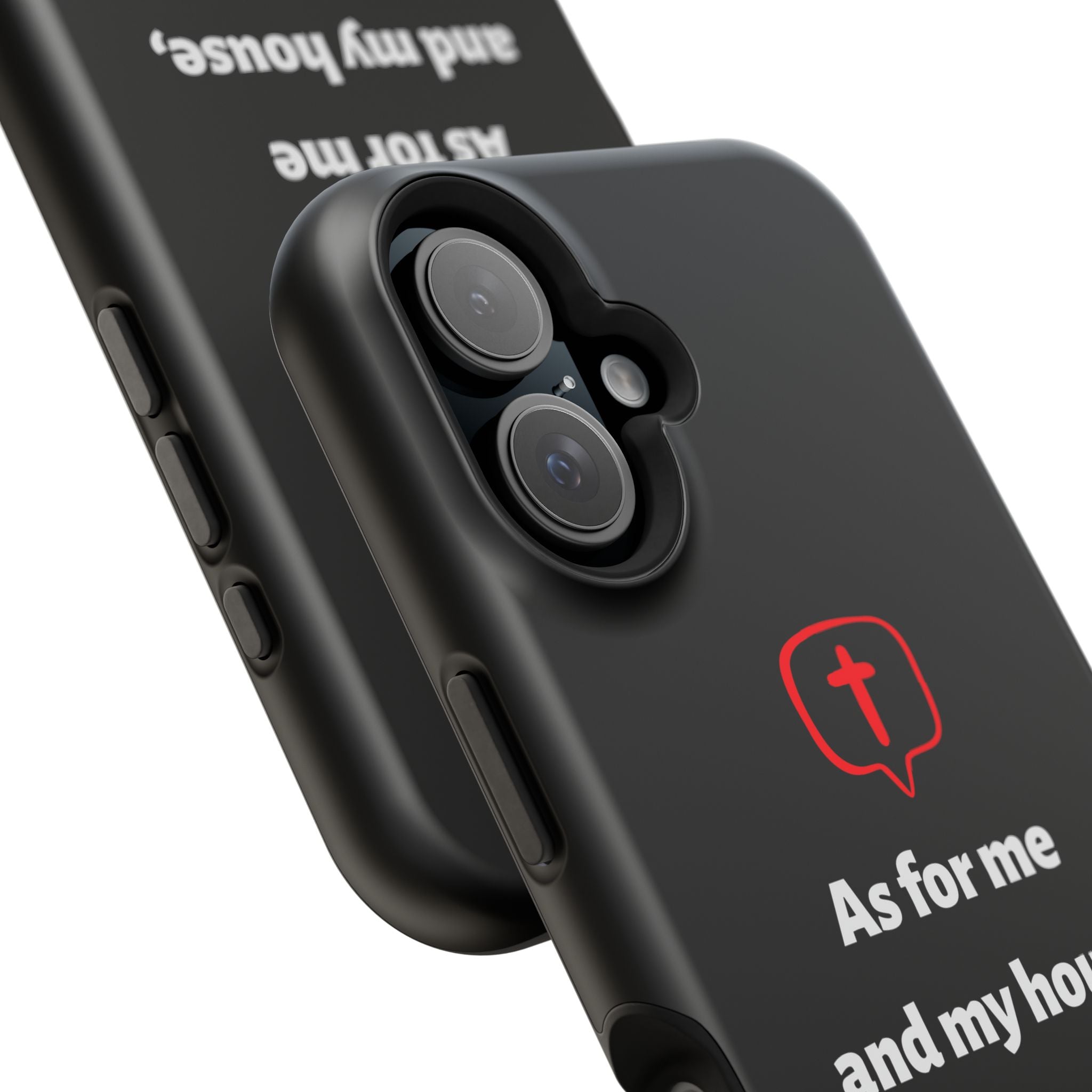 Inspirational Phone Case with bible verse Joshua 24:15 | Custom Magnetic Tough Case for iPhone series, Bible Verse Gifts, Faith-Based Accessories for Christians, Unique Phone Cover