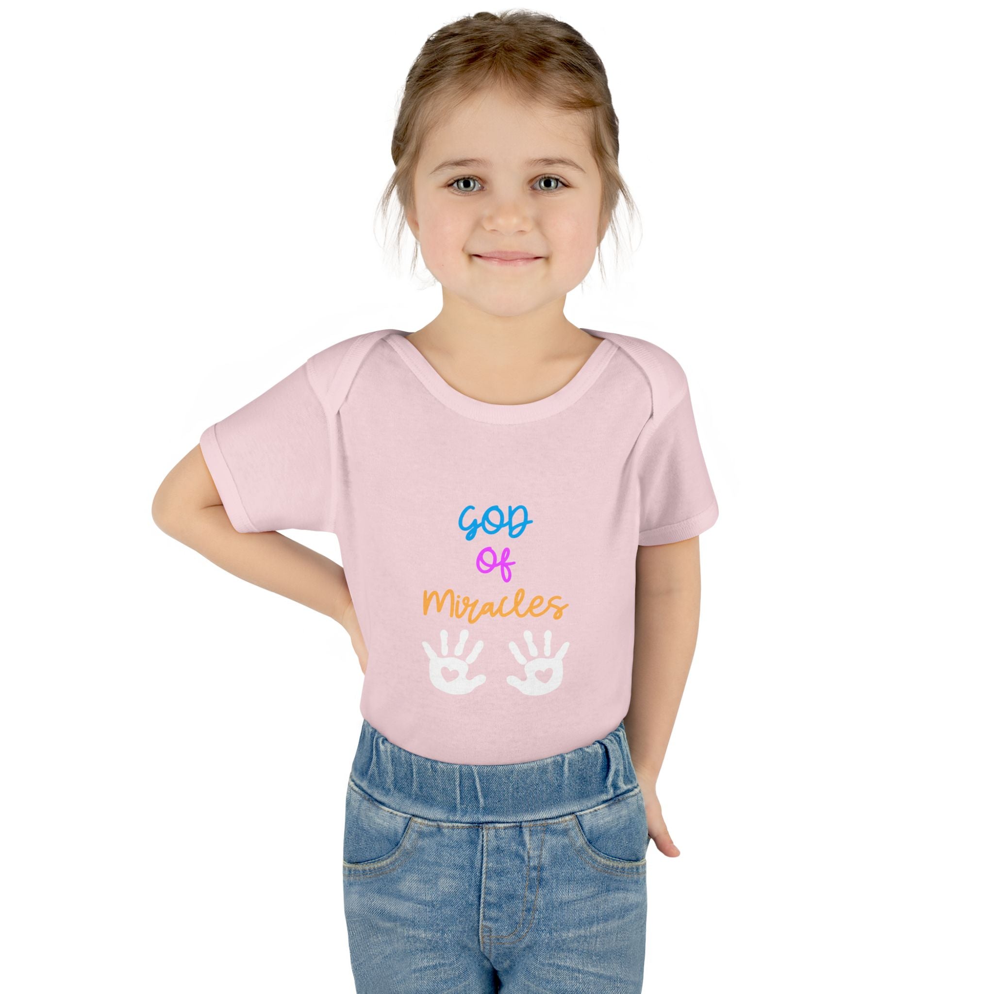 God of Miracles Infant Bodysuit, Cute Baby Outfit, Baby Shower Gift Girl or boy, Newborn Clothes, Christian Baby Apparel