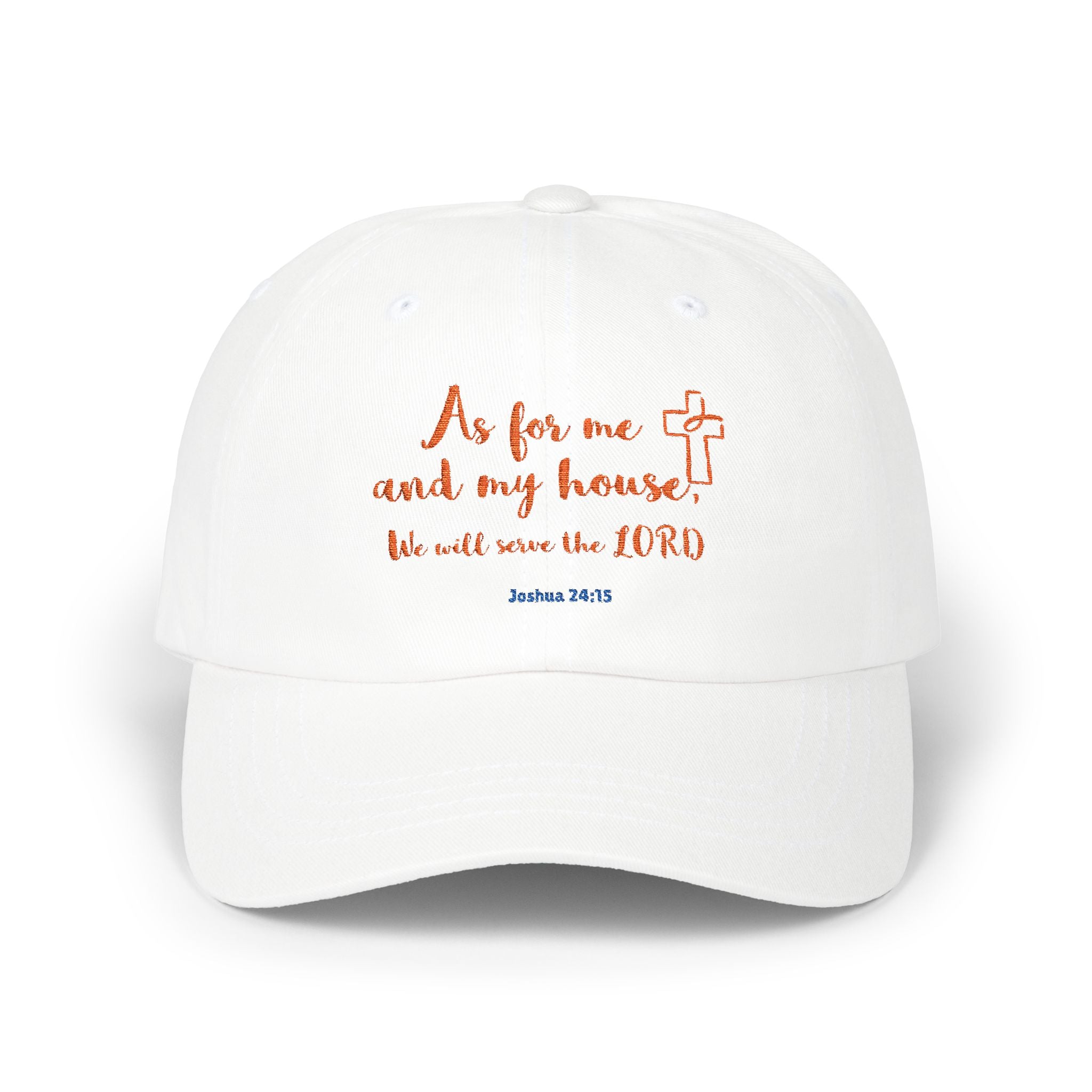 As for Me and My House Cap, Classic Dad Cap with Scripture, Christian Faith Accessories, Gift for Him, Father's Day Cap
