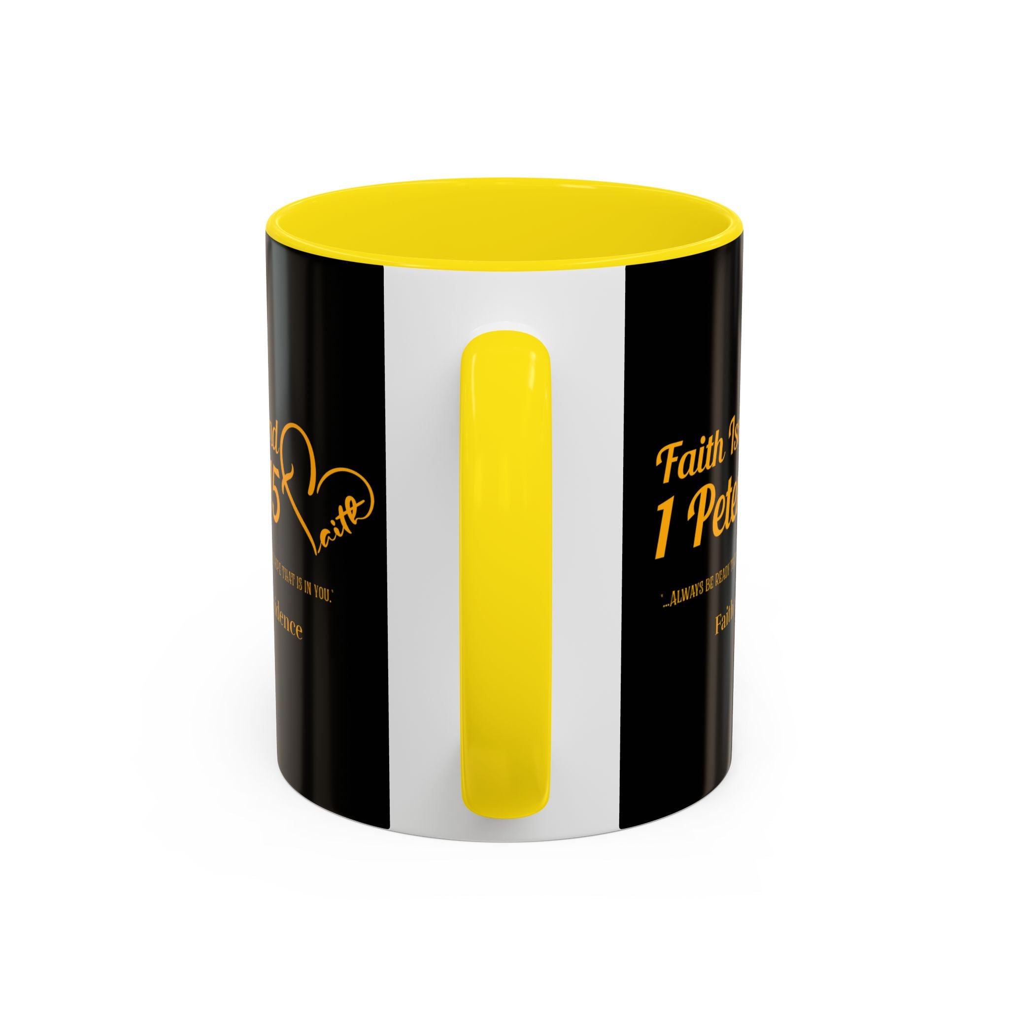 Faith Is Not Blind – Christian Mug with Bible Verse 1 Peter 3:15 – Apologetics & Faith Apparel - Faithfully Hecho