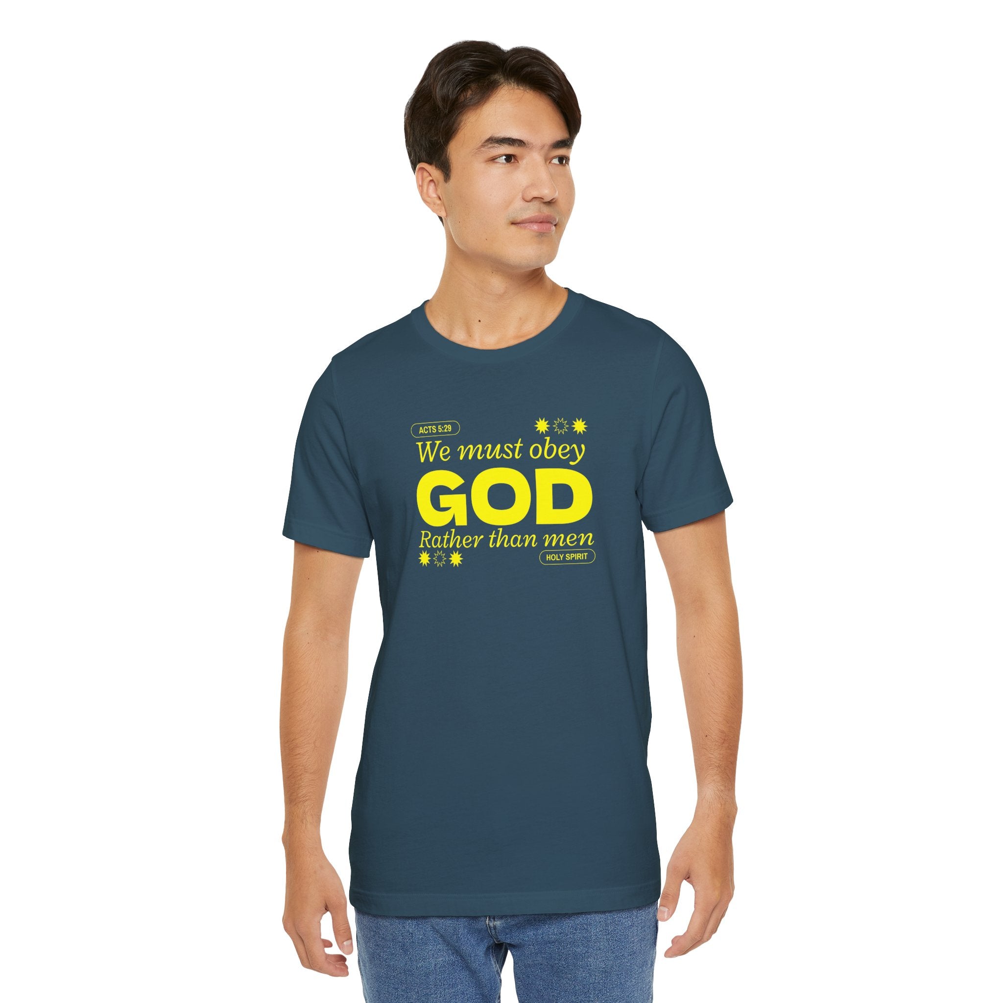 Christian T-Shirt - 'Obey God not man'