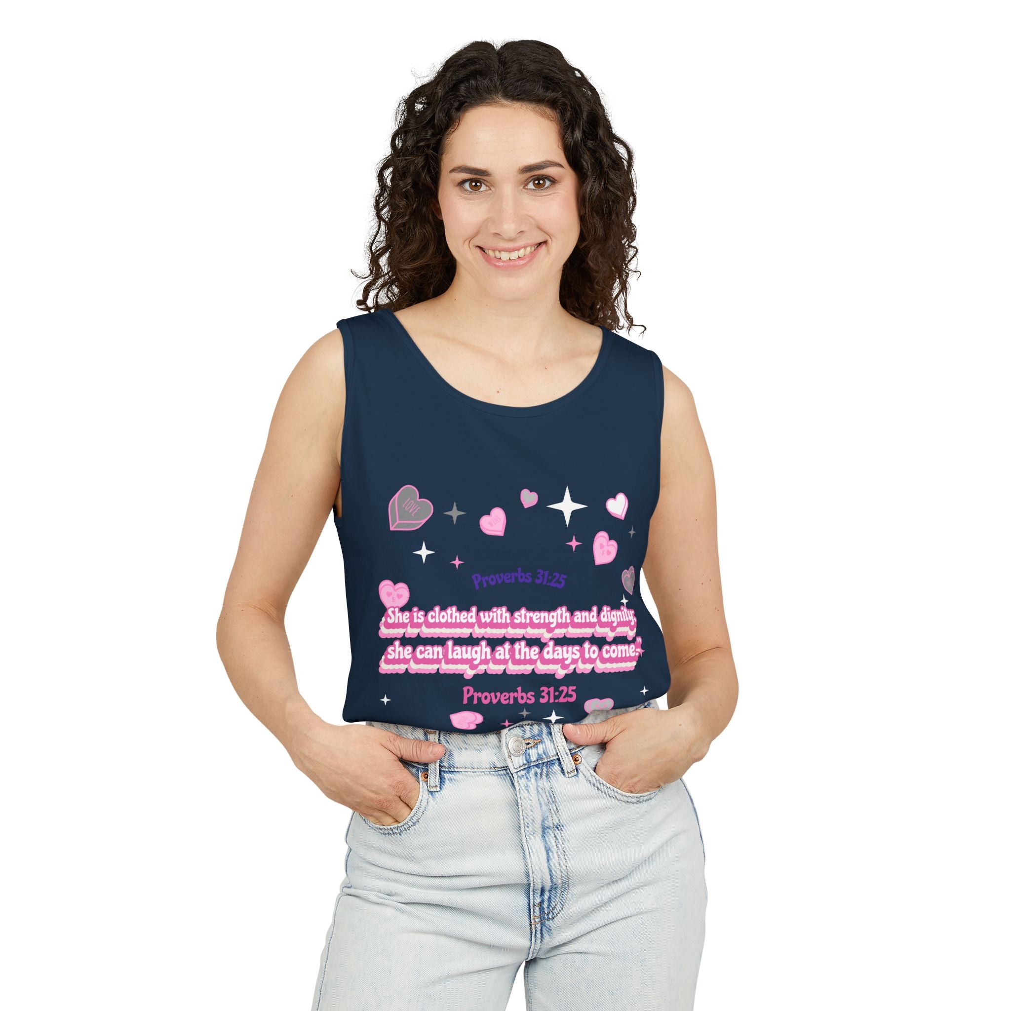 Women's Favorite Tee -Inspired bible verse Proverbs 31:25- Birthday, Gift, Family tshirts, Sisters