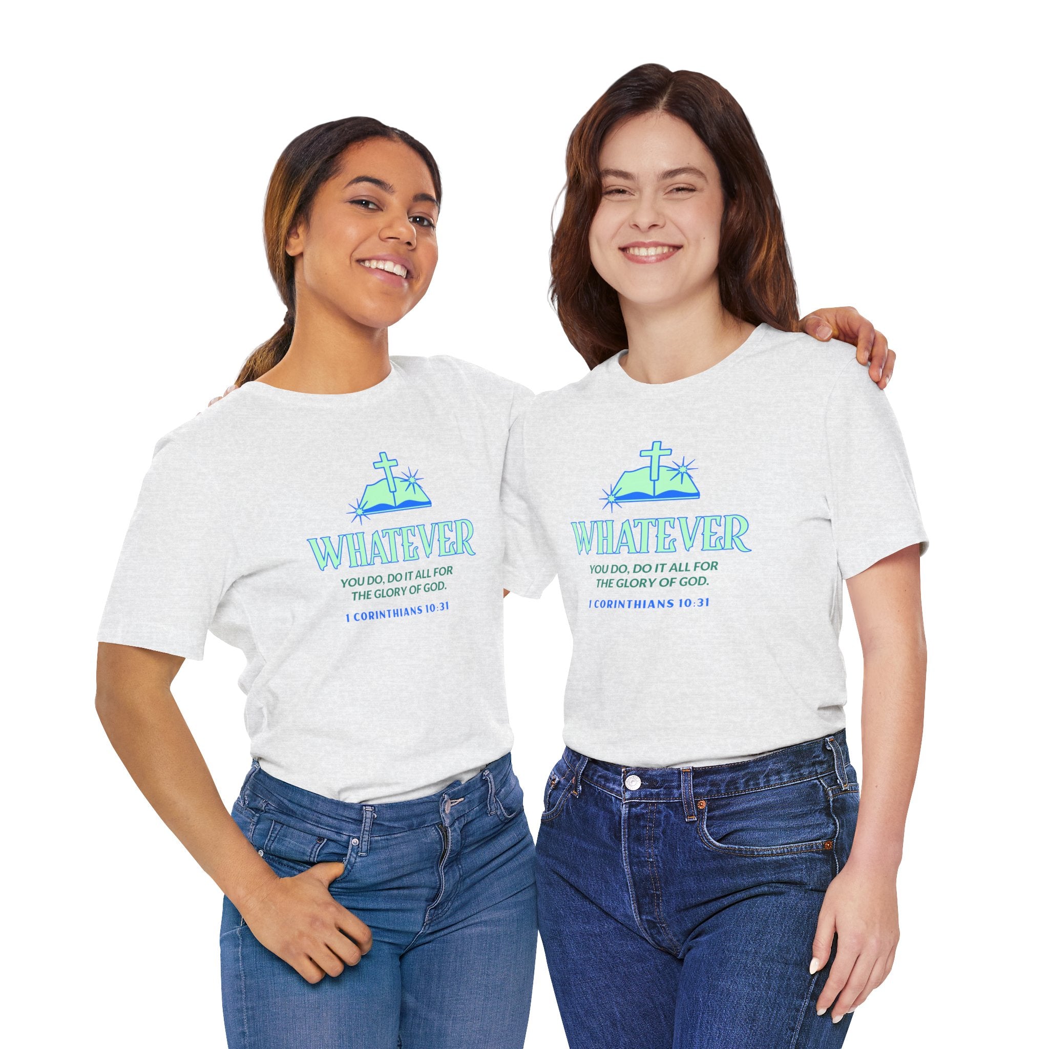 Do it for the Glory Of God. Unisex Tee unisex, Gospel Bible Verse Shirt, Family Spiritual Gift, Casual Wear, Perfect for Holidays, Family or couples, Christian Attire