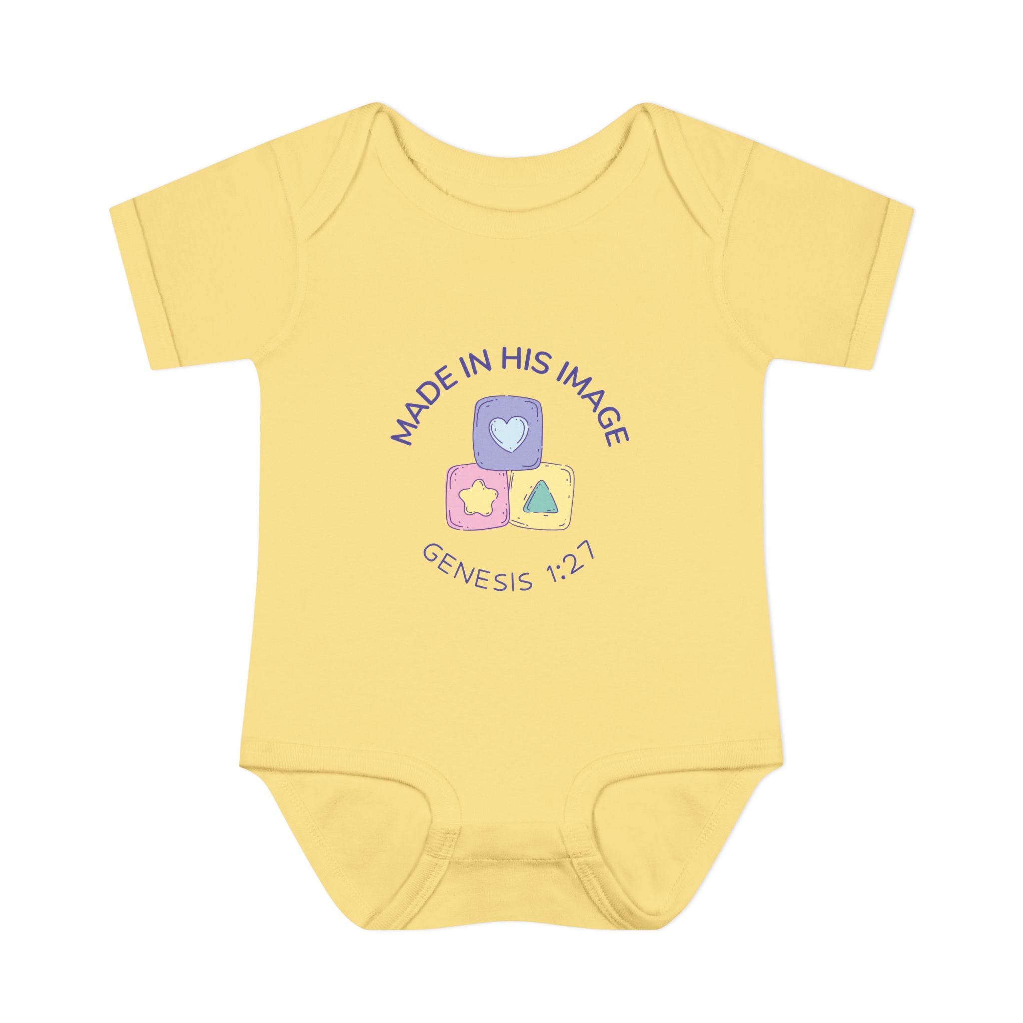 Made in God's Image Infant Bodysuit, Cute Baby Outfit, Baby Shower Gift, Newborn Clothes, Christian Baby Apparel