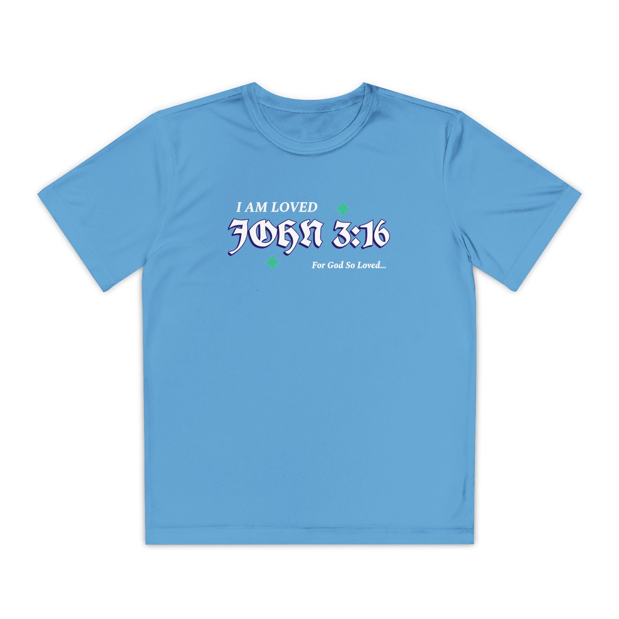 Youth Tee John 3:16 for Boys or Girls - Perfect for Youth Groups and Family