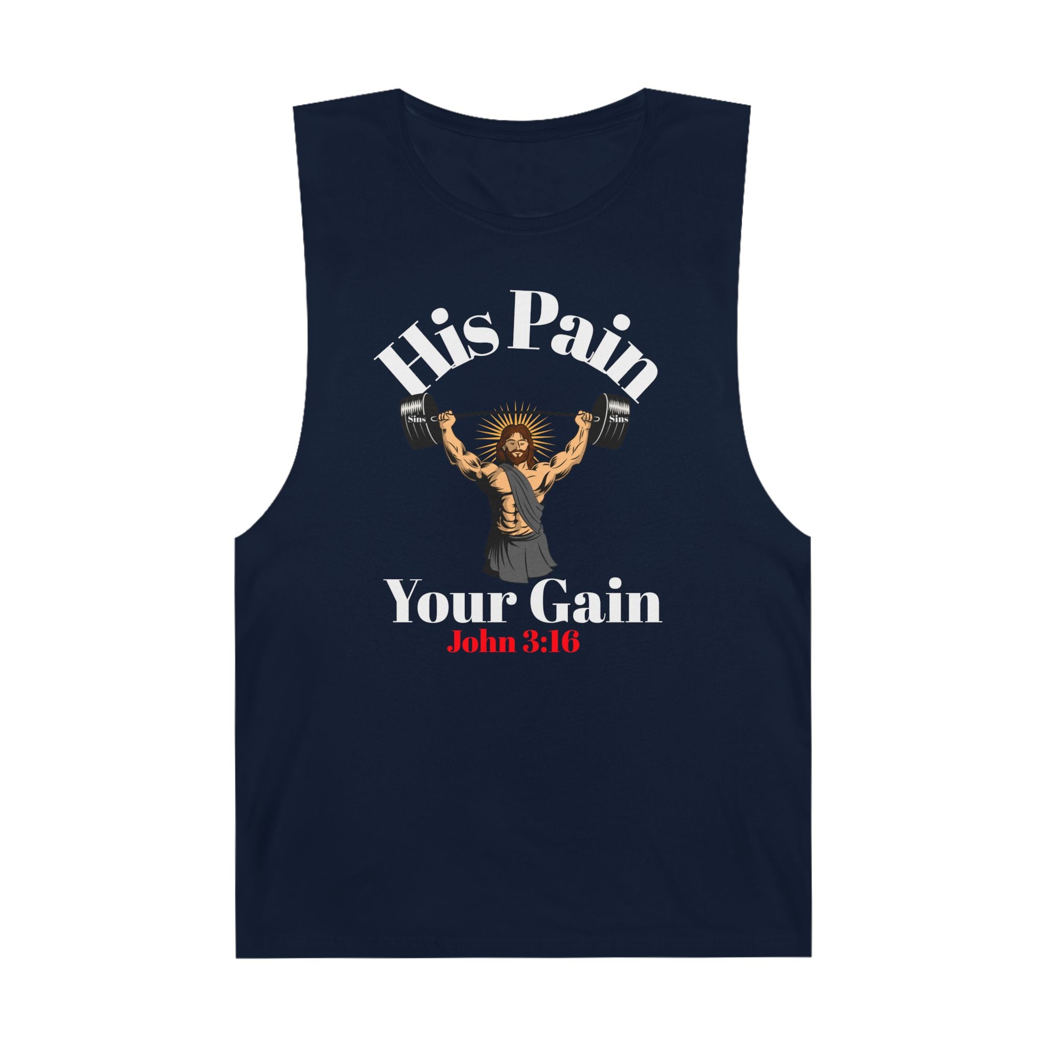 Unisex Workout Tank Top with Motivational Christian Faith Quote, Fitness Top, Gym Wear, Attire, Casual Summer Wear
