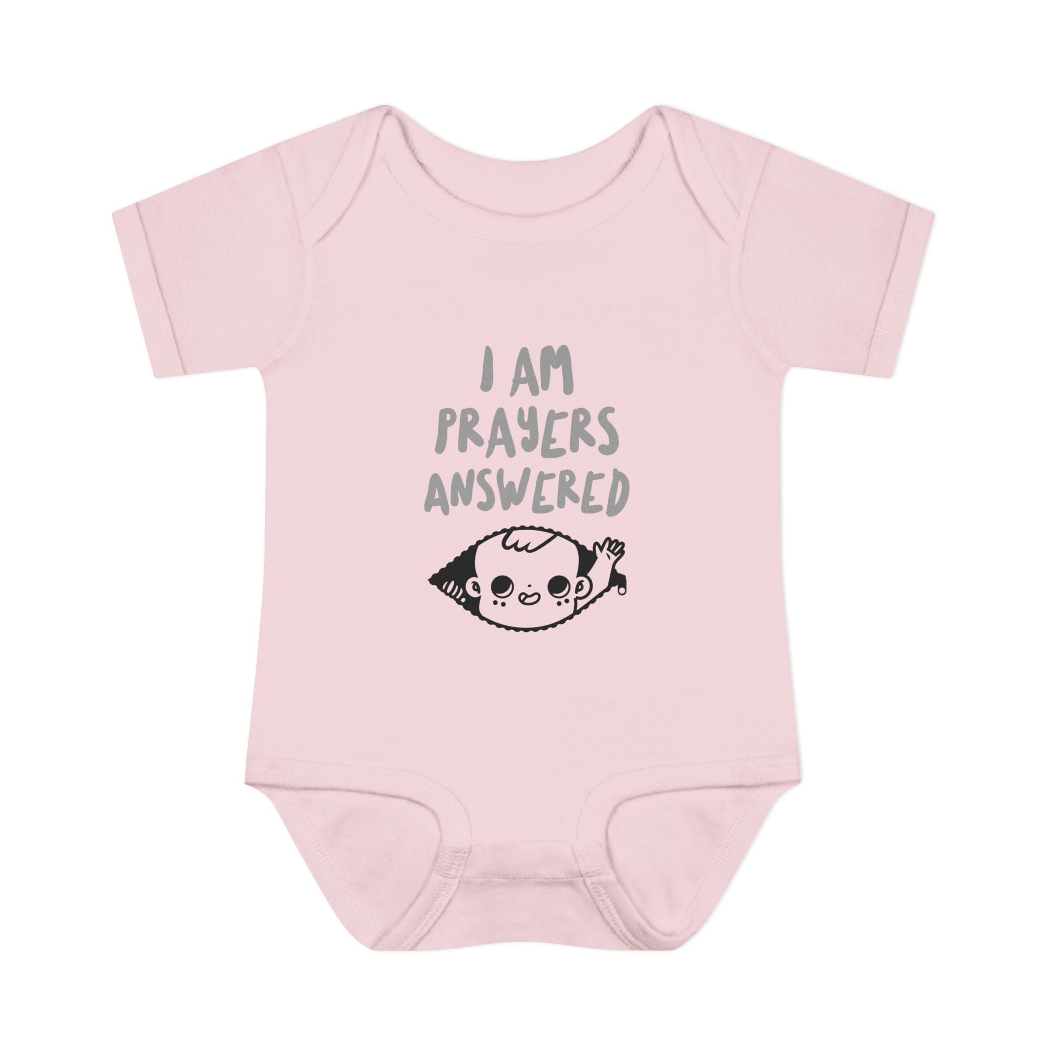 Prayers answered Infant Bodysuit, Cute Baby Outfit, Baby Shower Gift Girl or boy, Newborn Clothes, Christian Baby Apparel