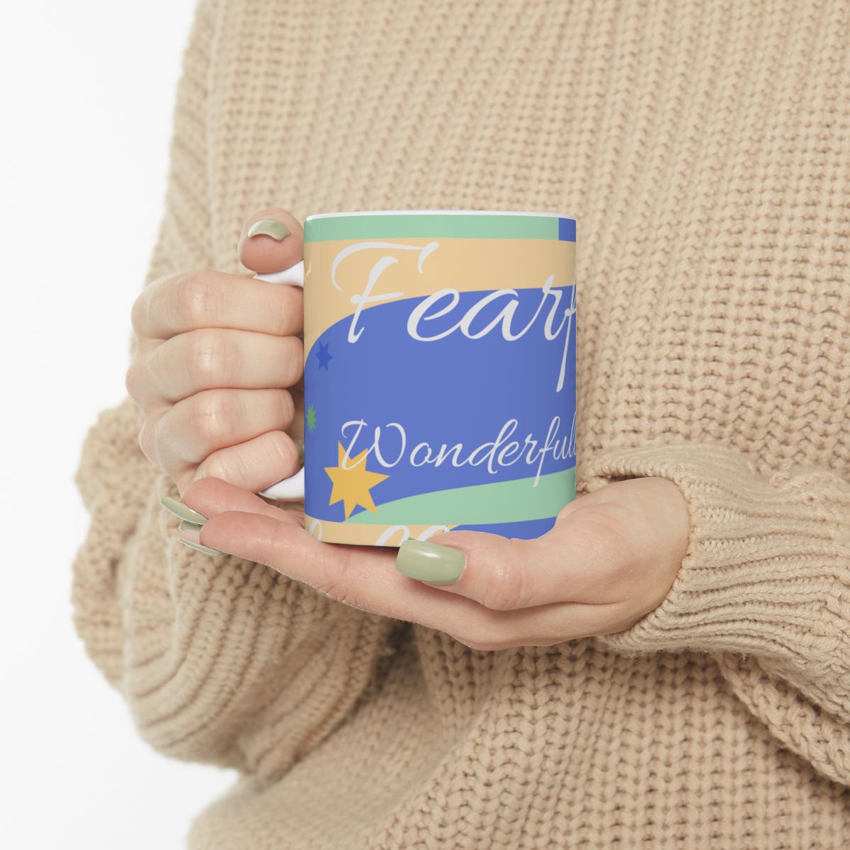 Mug Fearfully and Wonderfully Made Psalm 139:14. Inspirational Ceramic Mug for Coffee Lovers, Christian Gifts, Religious Mug,