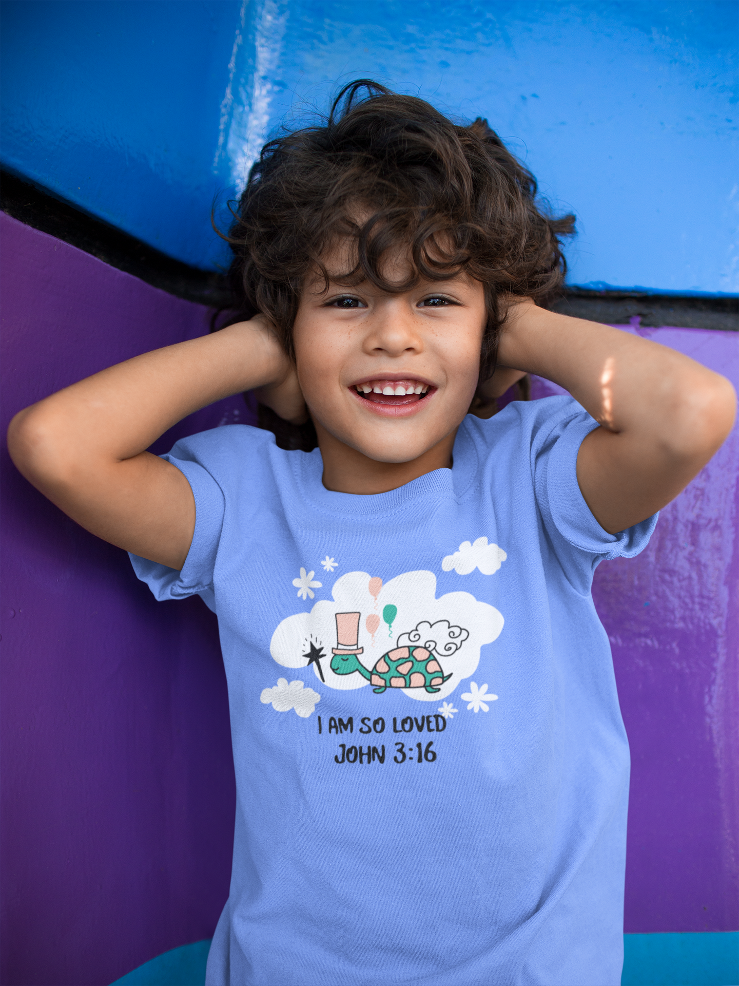 Toddler T-shirt - 'I am Loved'  John 3:16 Tee for Kids/Toddlers