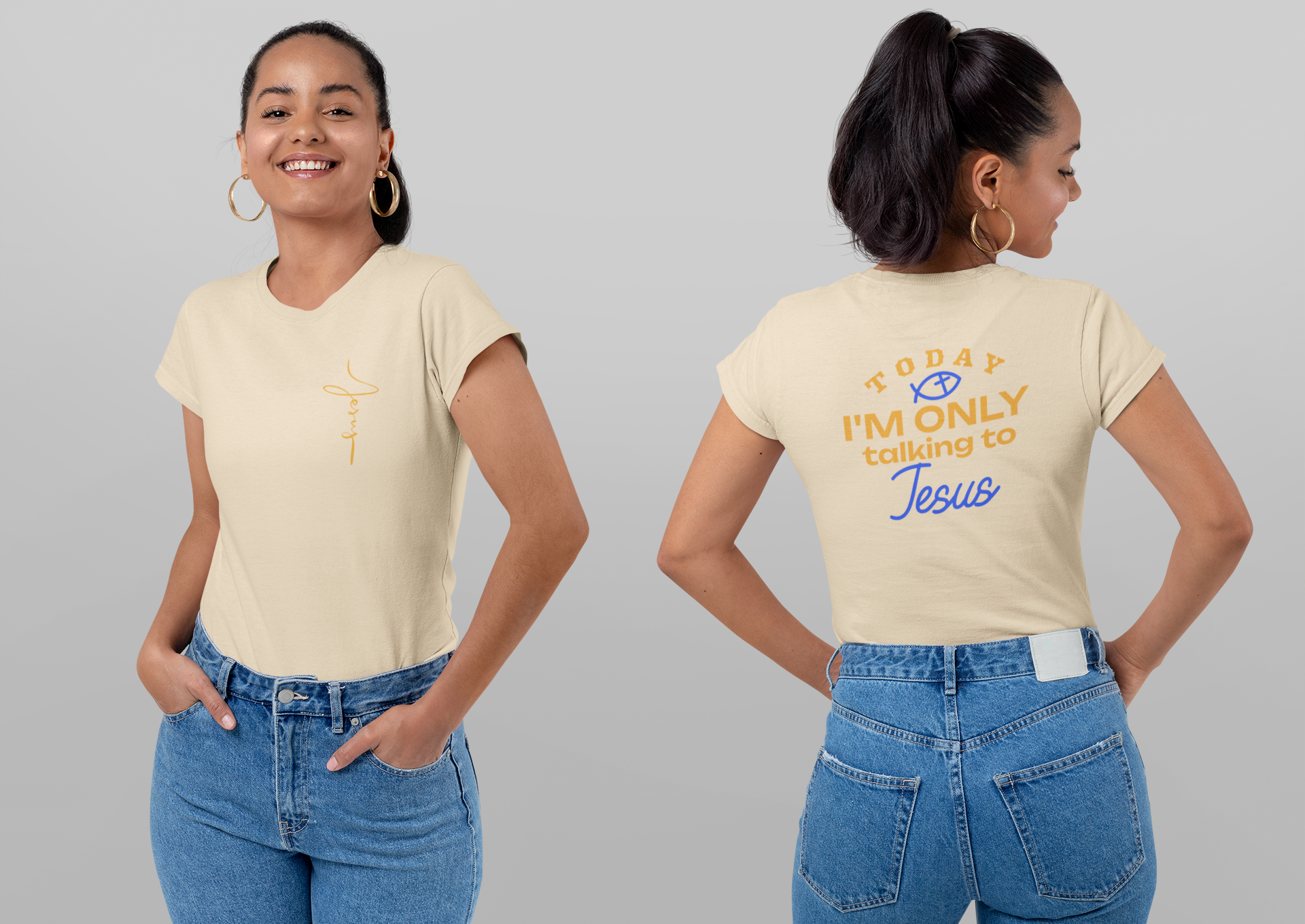 Copy of Christian T-Shirt - 'Jesus is my Savior' Unisex. Great for Church, Family, Couples...